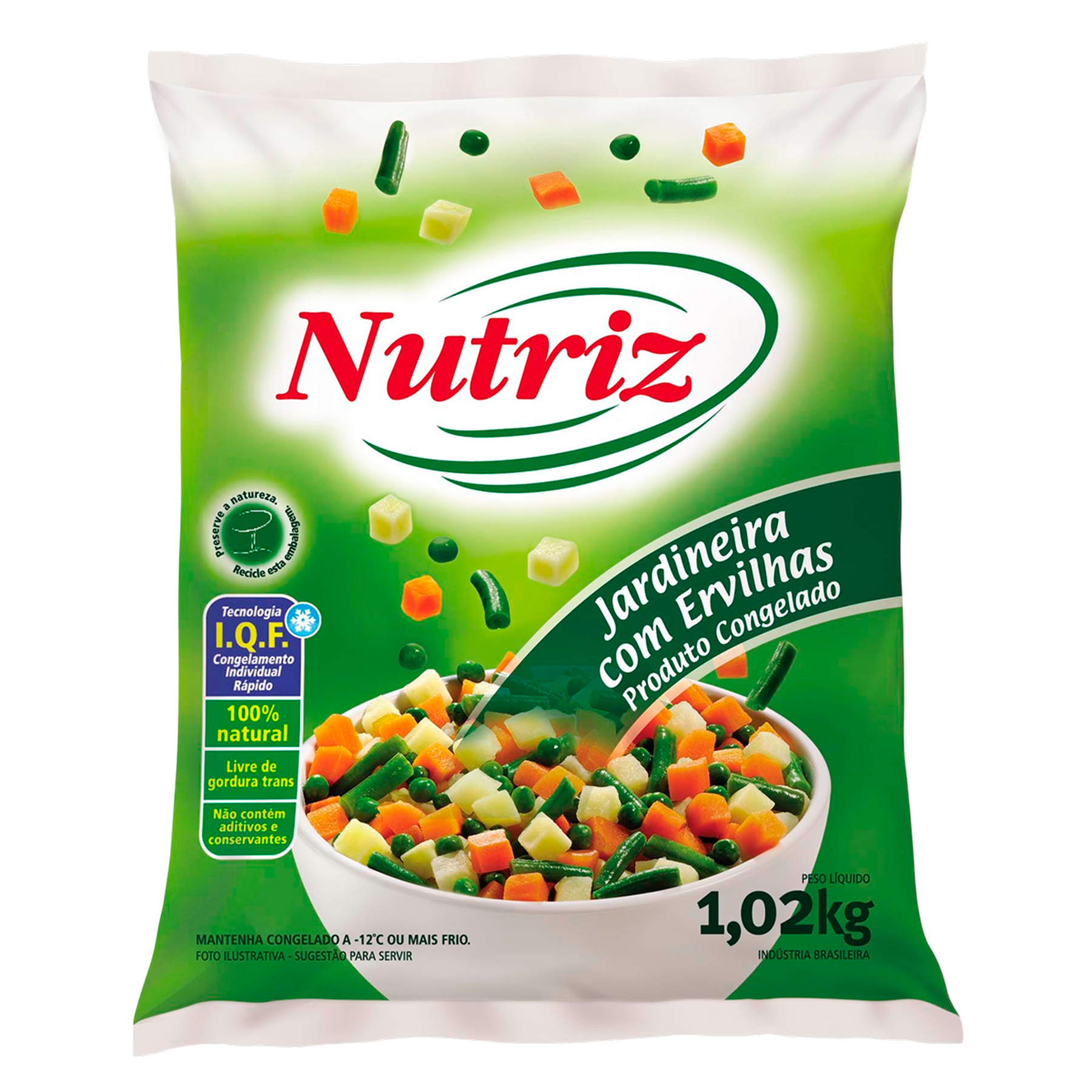 Jardineira com Ervilha Congelada Nutriz Pacote 1kg