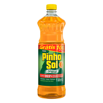 Desinfetante Original Pinho Sol 1l - Embalagem Leve 1000ml Pague 900ml