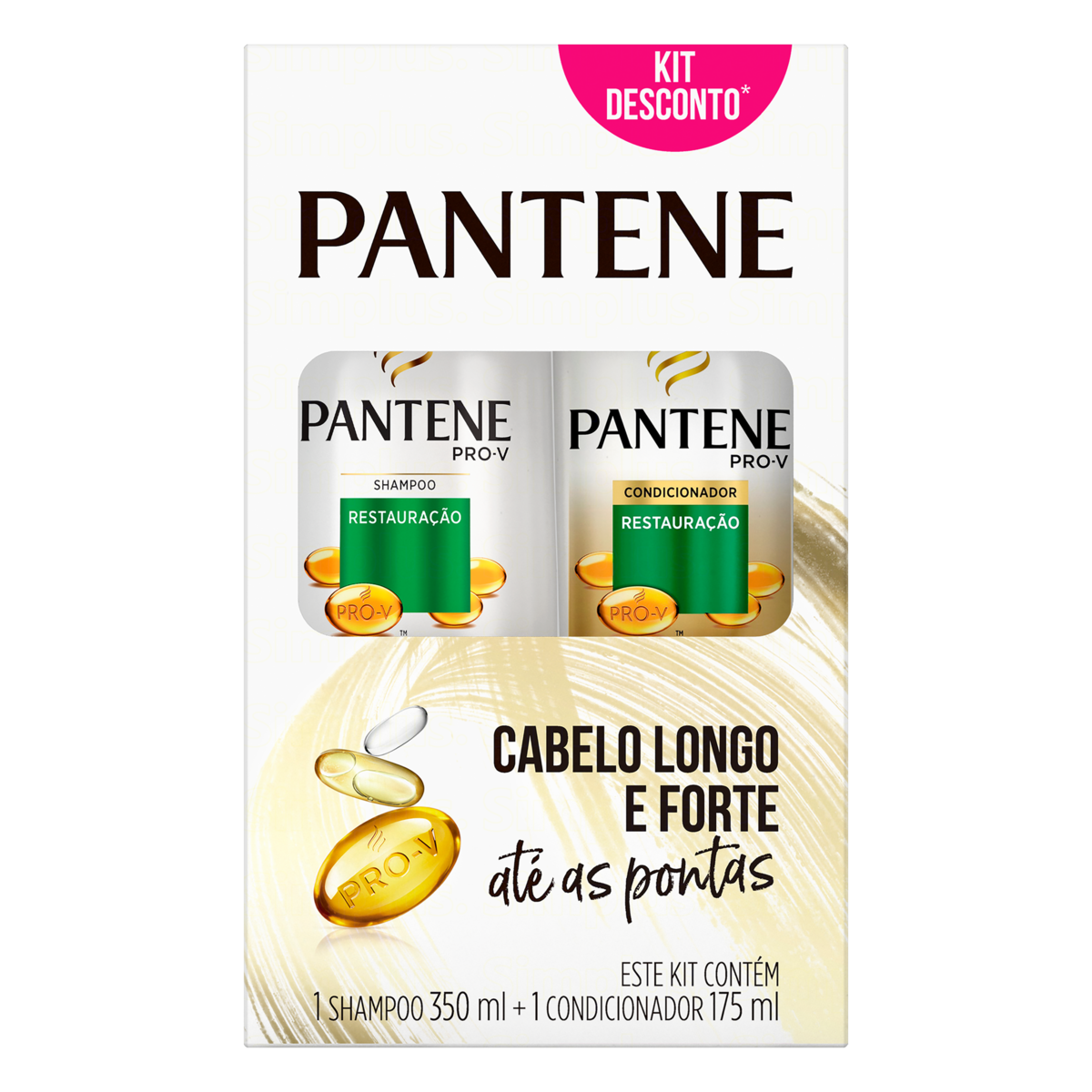 Shampoo 350ml + Condicionador 175ml Restaura&ccedil;&atilde;o Pantene