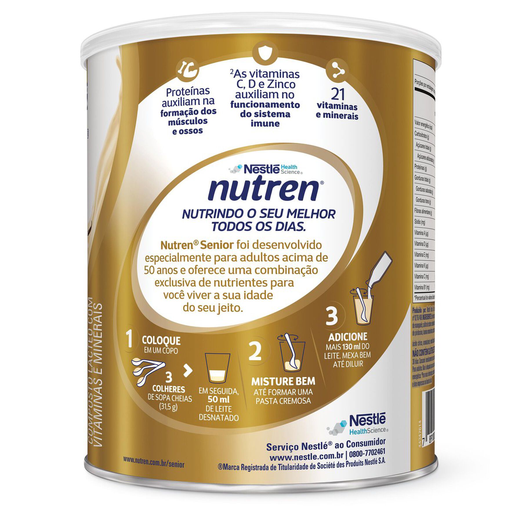 Complemento Alimentar Nutren Senior Baunilha 740g