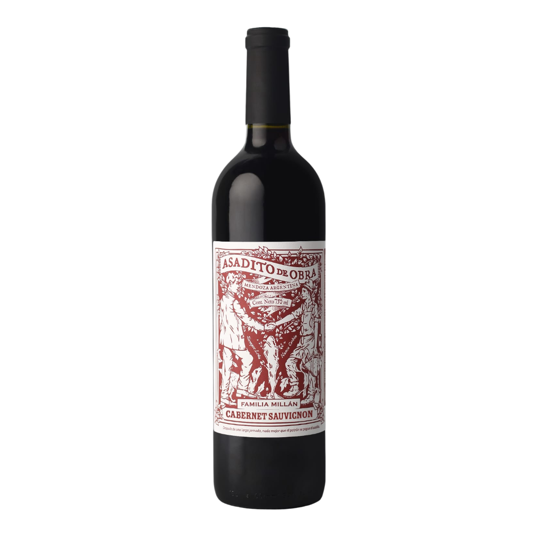 Vinho Tinto Cabernet Sauvignon Asadito de Obra Garrafa 750ml