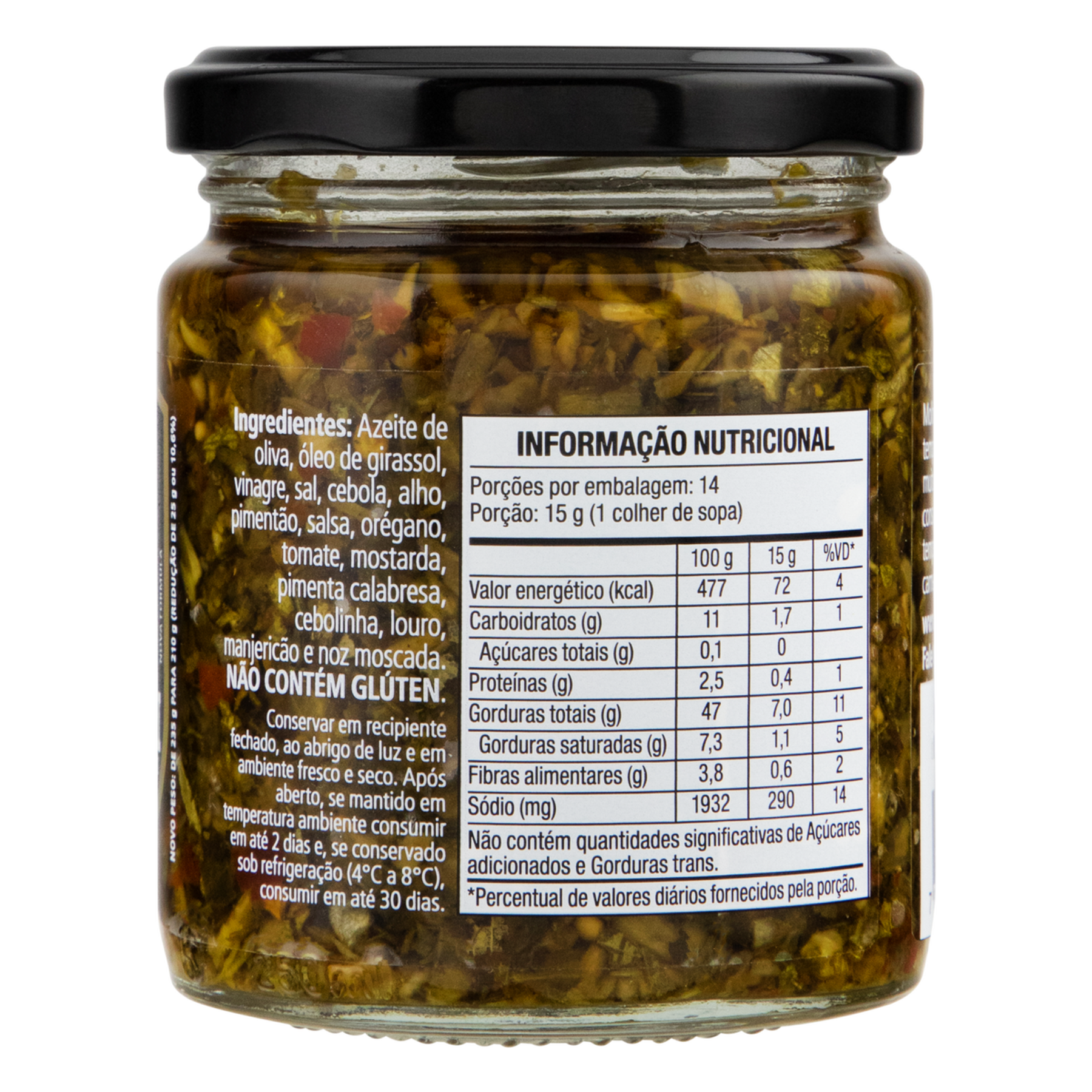 Molho Chimichurri Tradicional Bombay Vidro 210g
