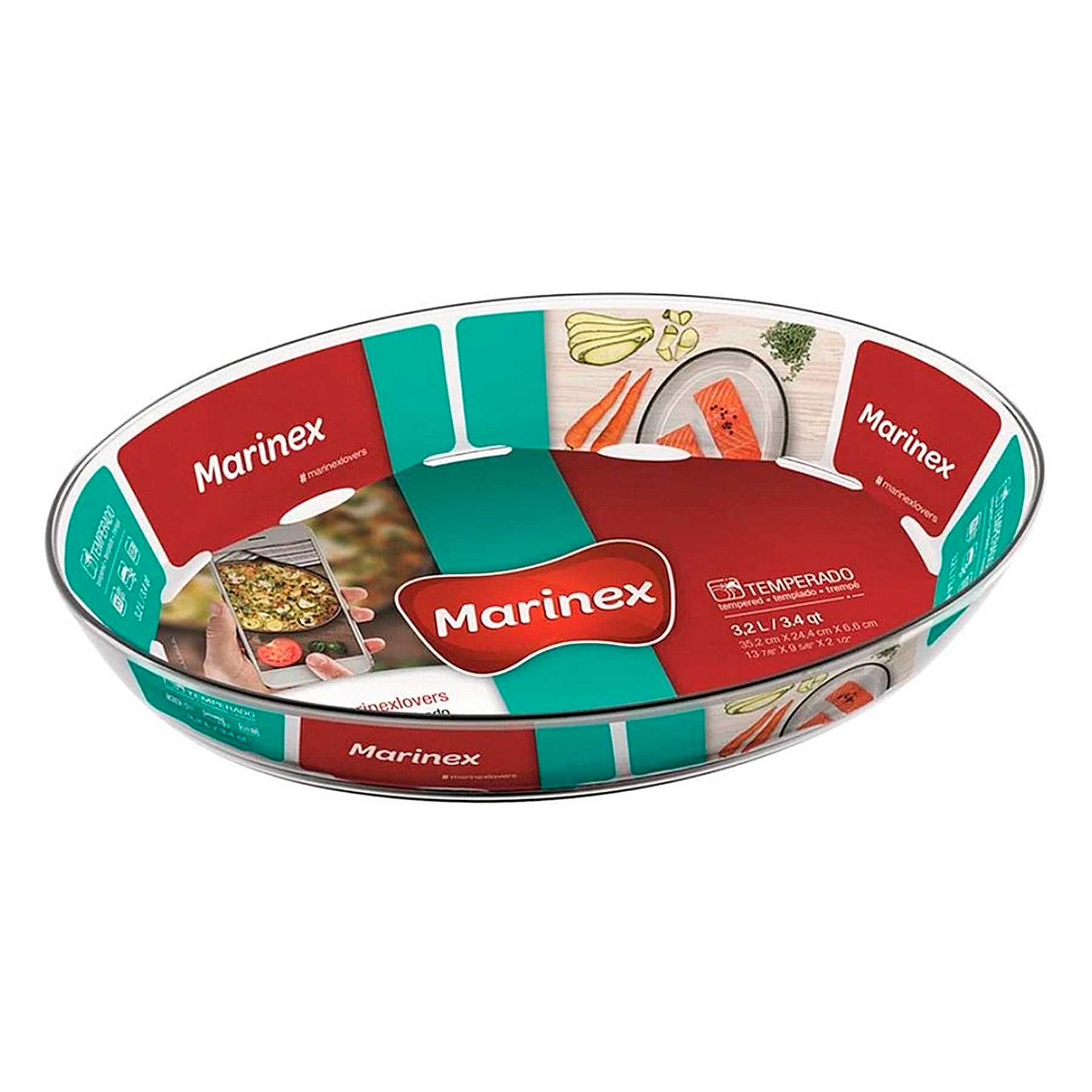 Assadeira Oval Cl&aacute;ssica Marinex Nadir Figueiredo 3,2l