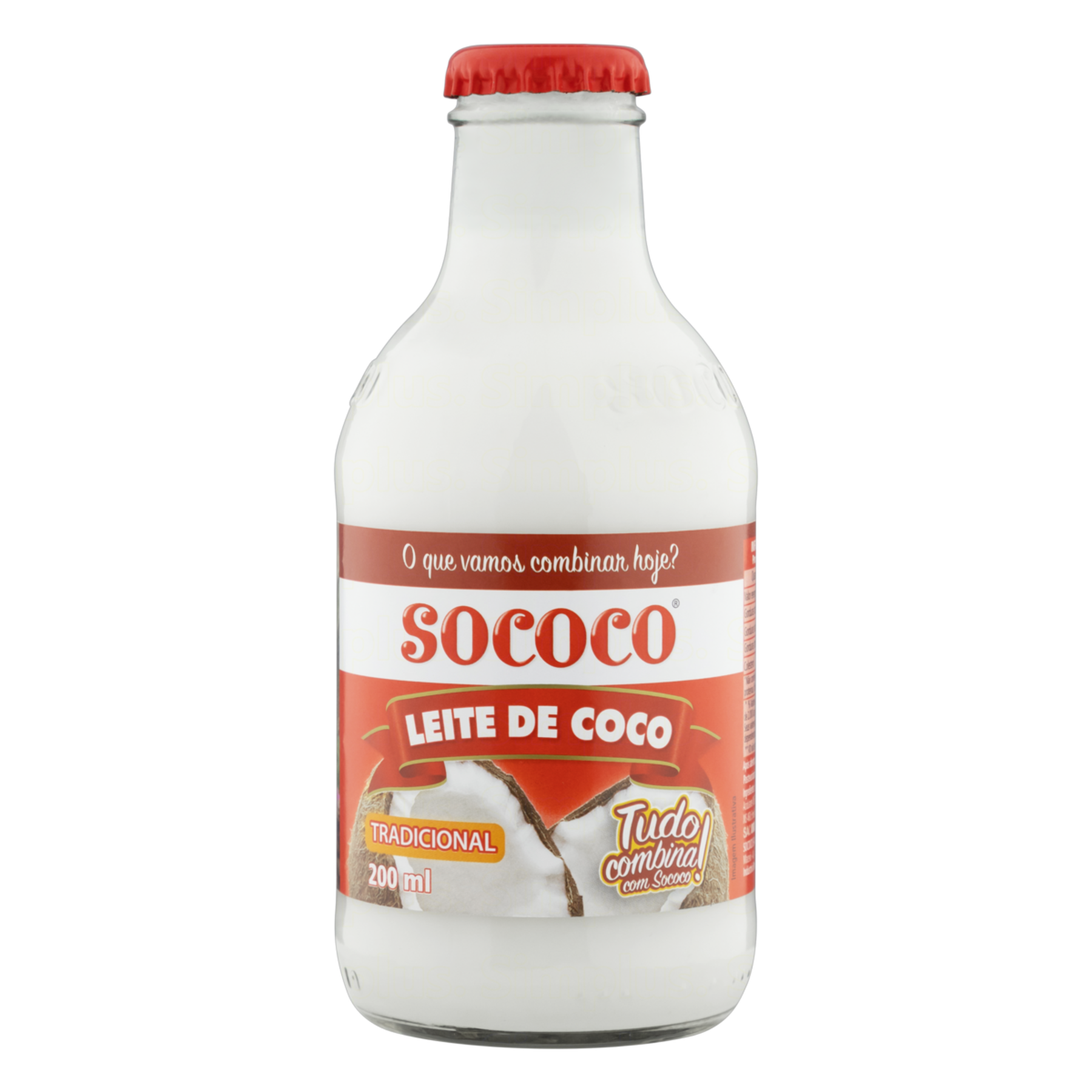 Leite de Coco Tradicional Sococo Vidro 200ml