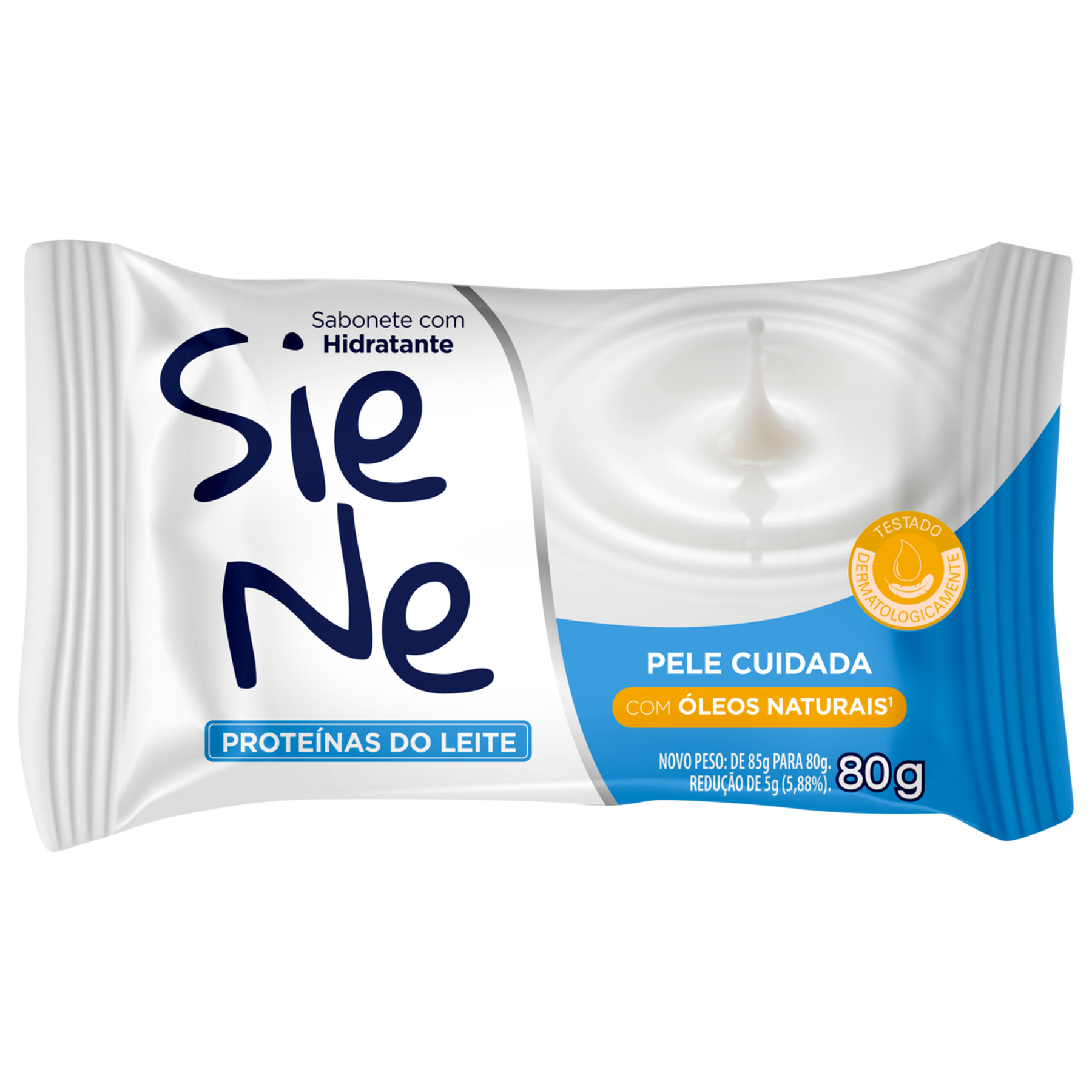 Sabonete Barra Prote&iacute;nas do Leite Siene Yp&ecirc; Flow Pack 80g