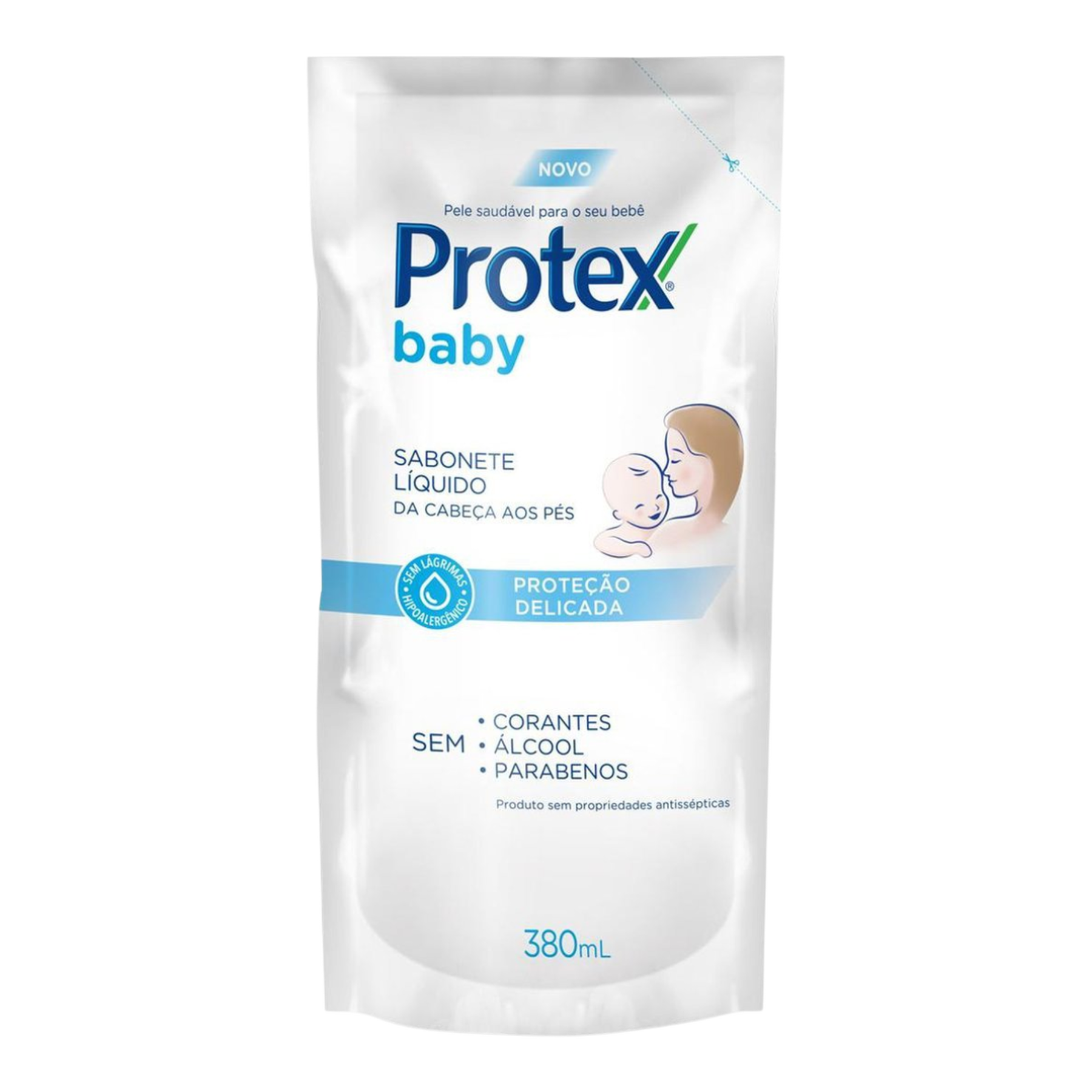 Sabonete L&iacute;quido Protex Baby Prote&ccedil;&atilde;o Delicada Sach&ecirc; 380ml