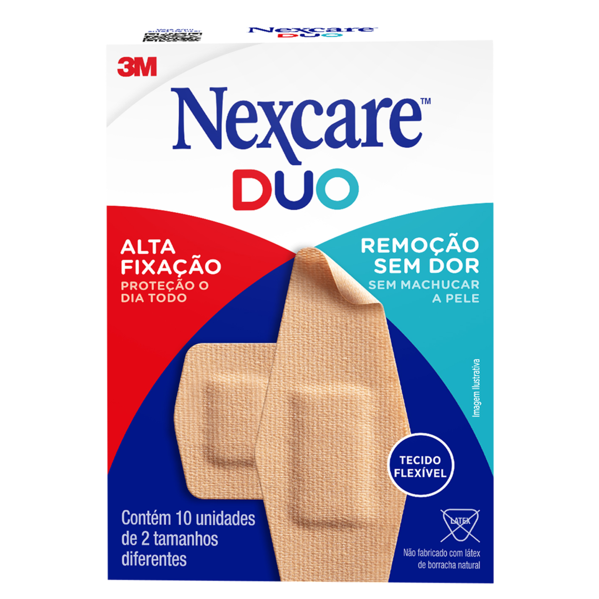Curativo Tamanhos Diferentes Nexcare Duo Caixa C/10 Unidades
