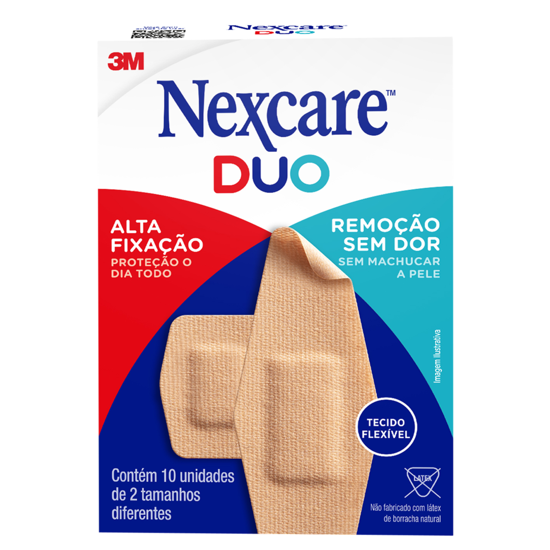 Curativo Tamanhos Diferentes Nexcare Duo Caixa C/10 Unidades
