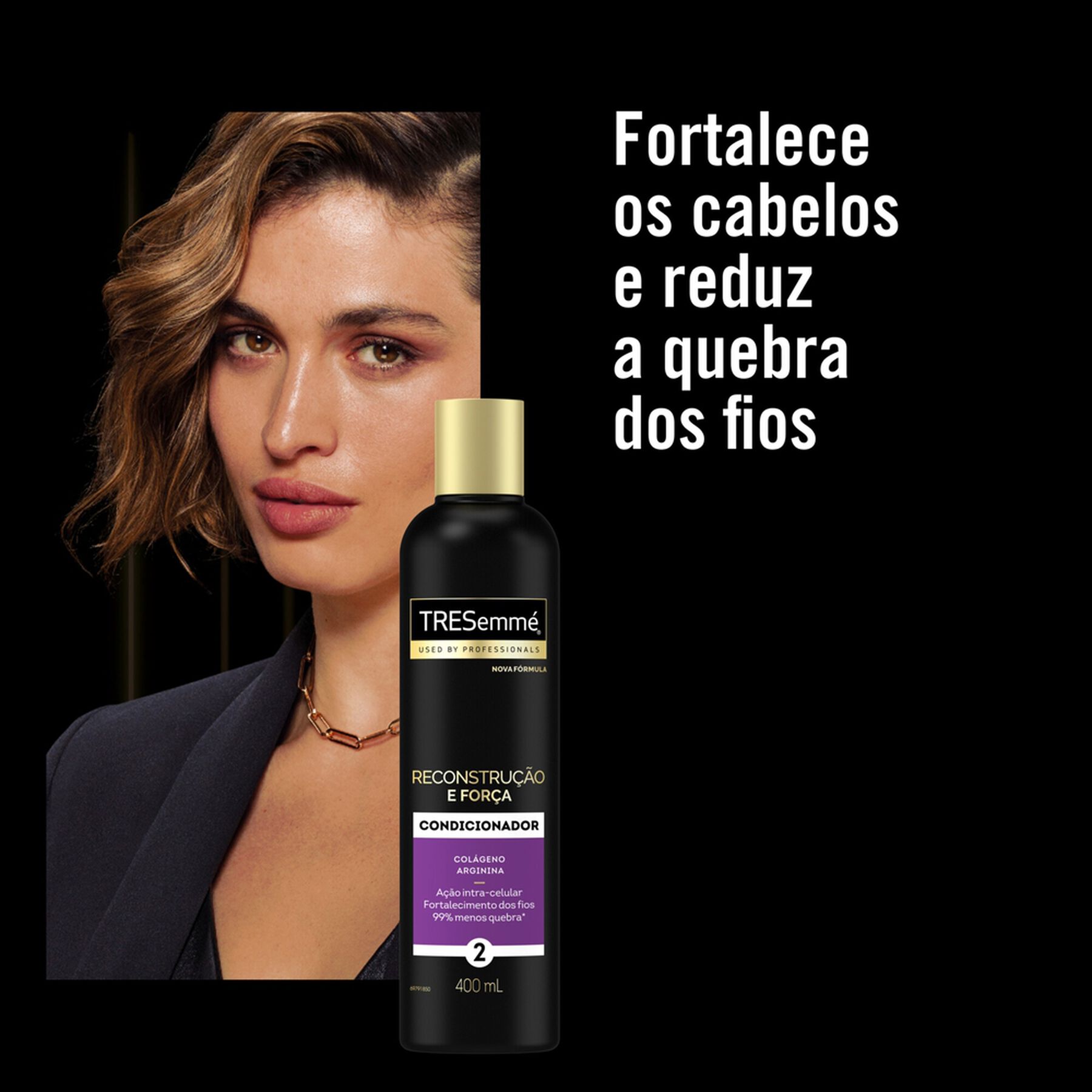 Condicionador Reconstru&ccedil;&atilde;o e For&ccedil;a Tresemm&eacute; Frasco 400ml
