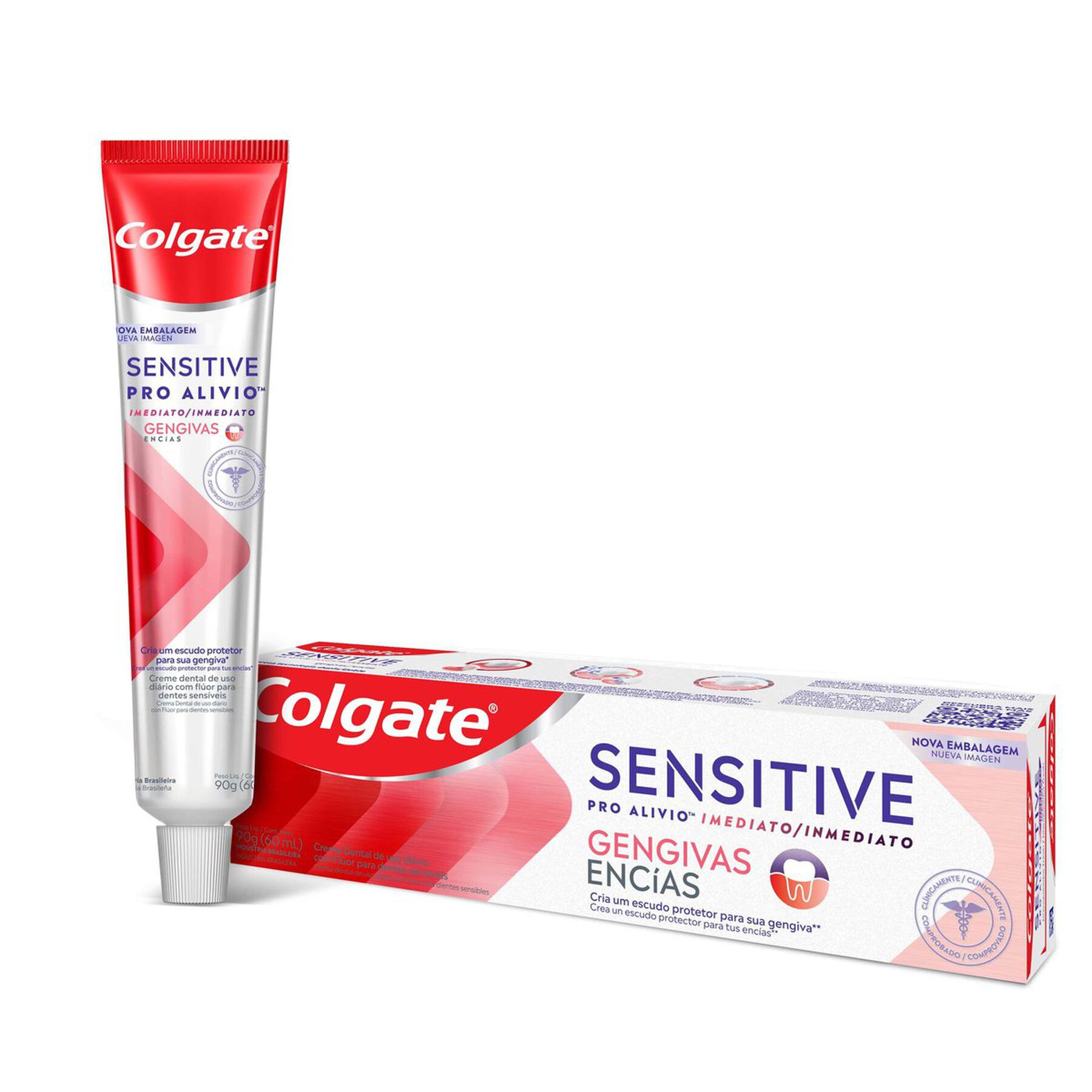 Creme Dental Para Sensibilidade Colgate Sensitive Pro Alívio Imediato Gengiva 90g