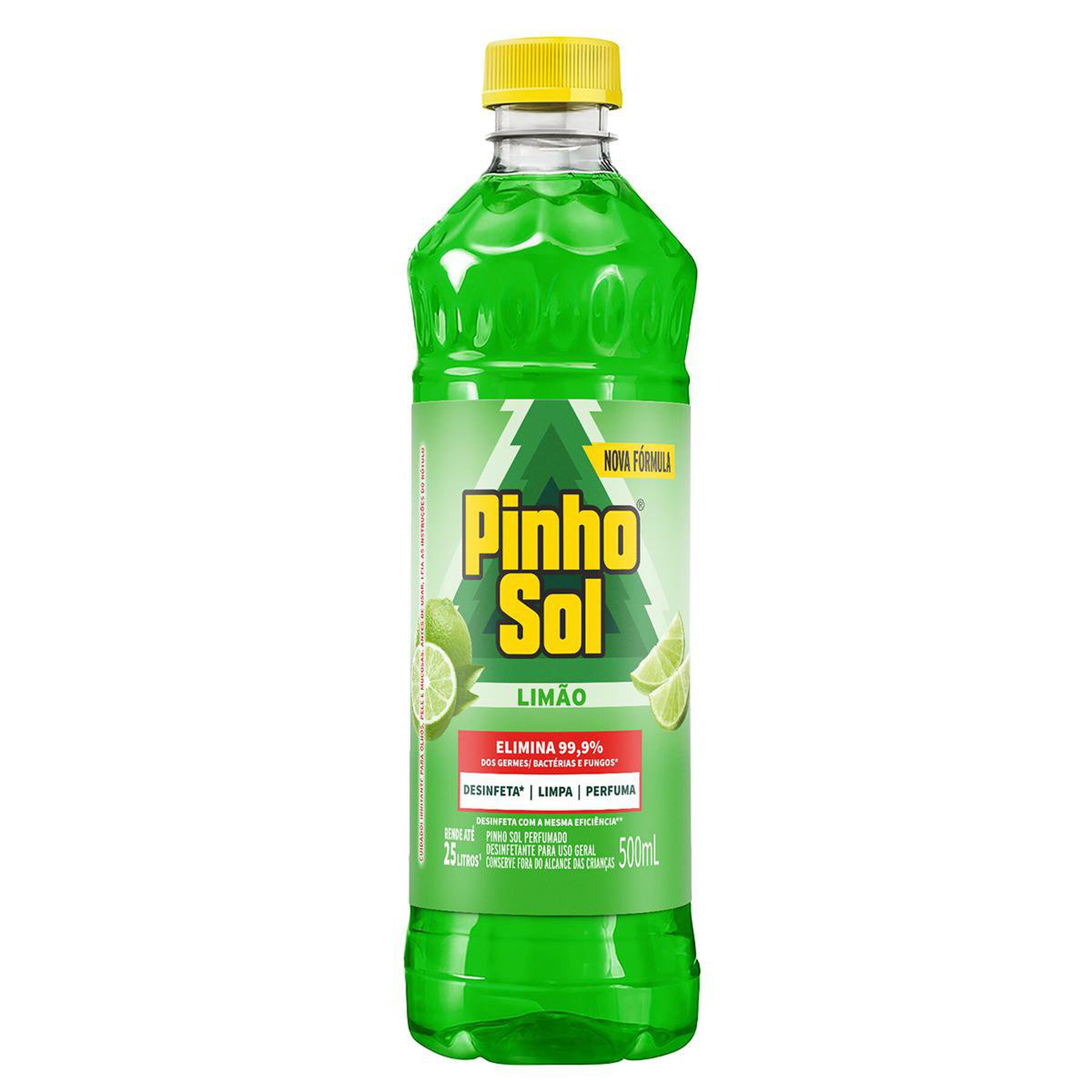 Desinfetante Uso Geral Lim&atilde;o Pinho Sol Frasco 500ml&nbsp;