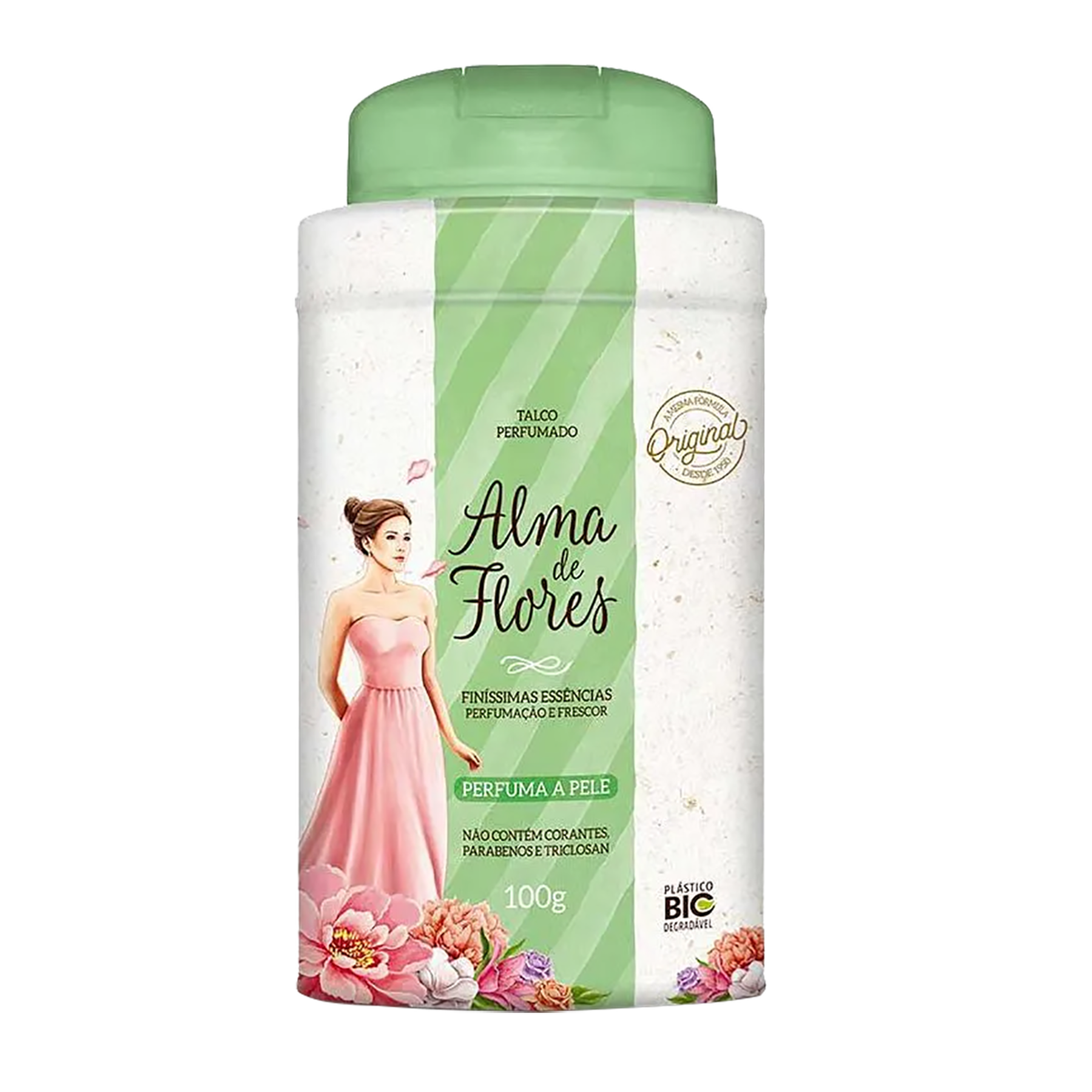 Talco Cl&aacute;ssico Alma de Flores 100g