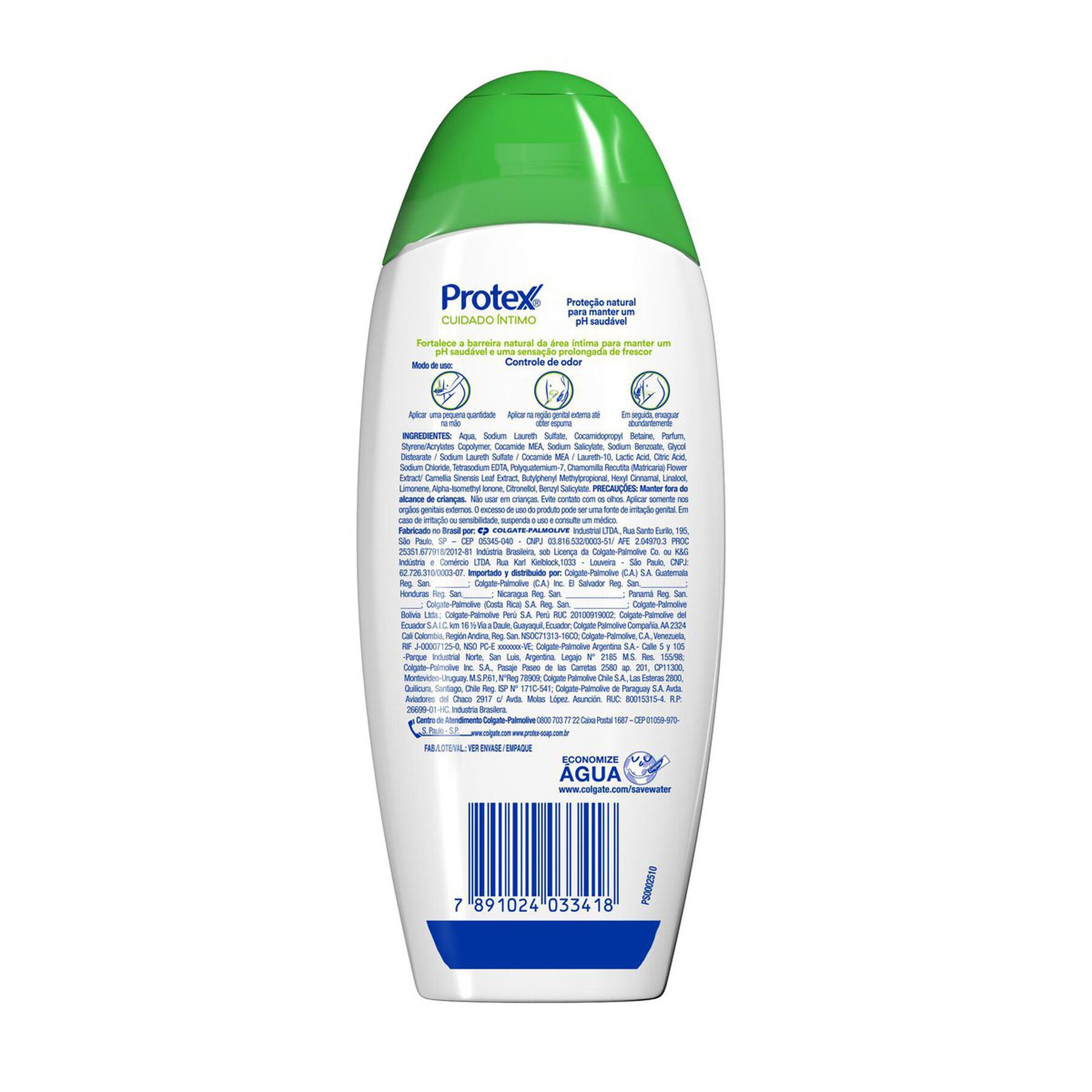 Sabonete L&iacute;quido &Iacute;ntimo Fresh Equilibrium Cuidado &Iacute;ntimo Protex Frasco 200ml - Embalagem Pre&ccedil;o Especial&nbsp;