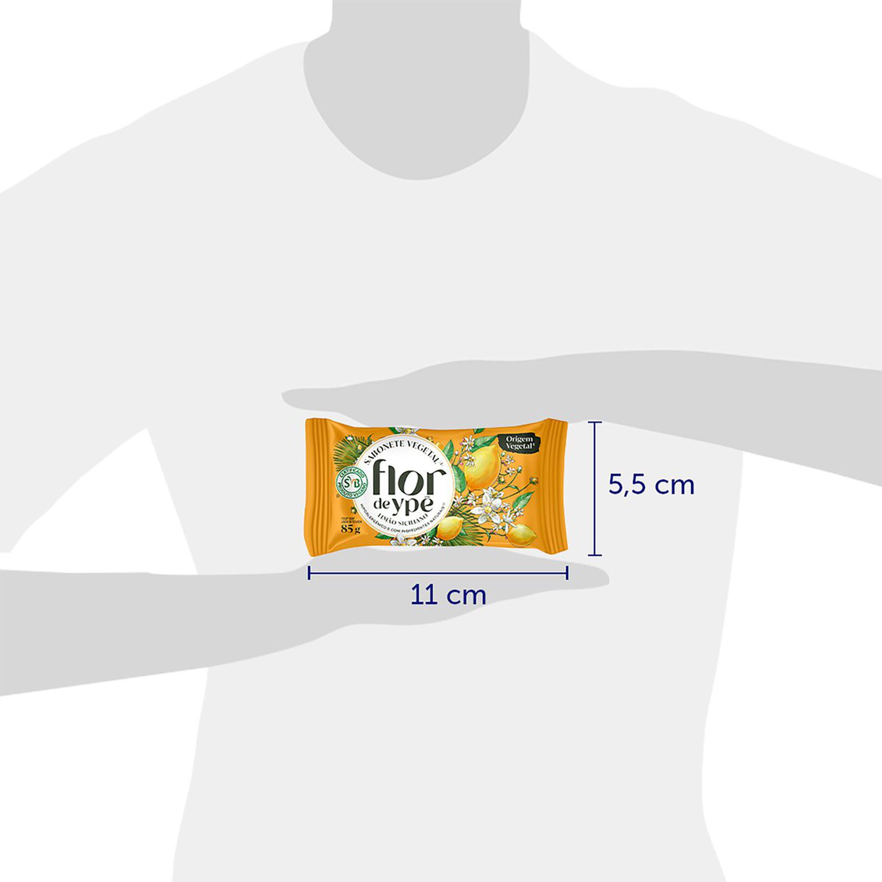 Sabonete em Barra Vegetal Limão Siciliano Flor de Ypê Flow Pack 85g