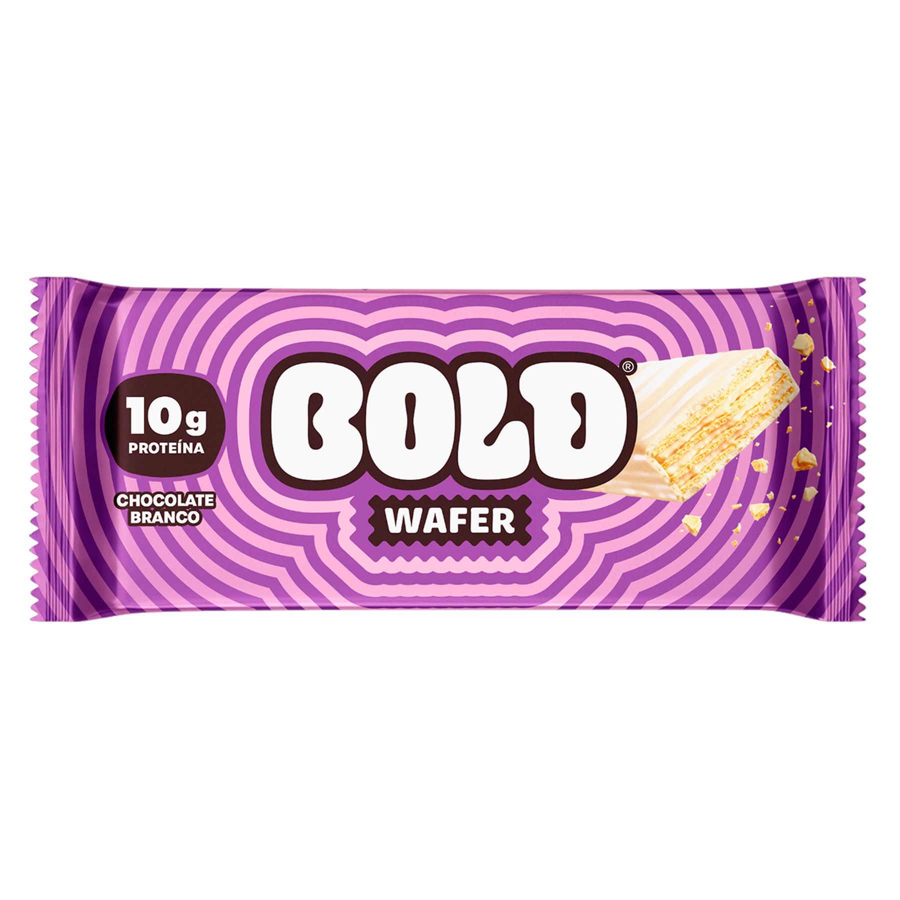 Wafer Proteico Chocolate Branco Bold Pacote 40g