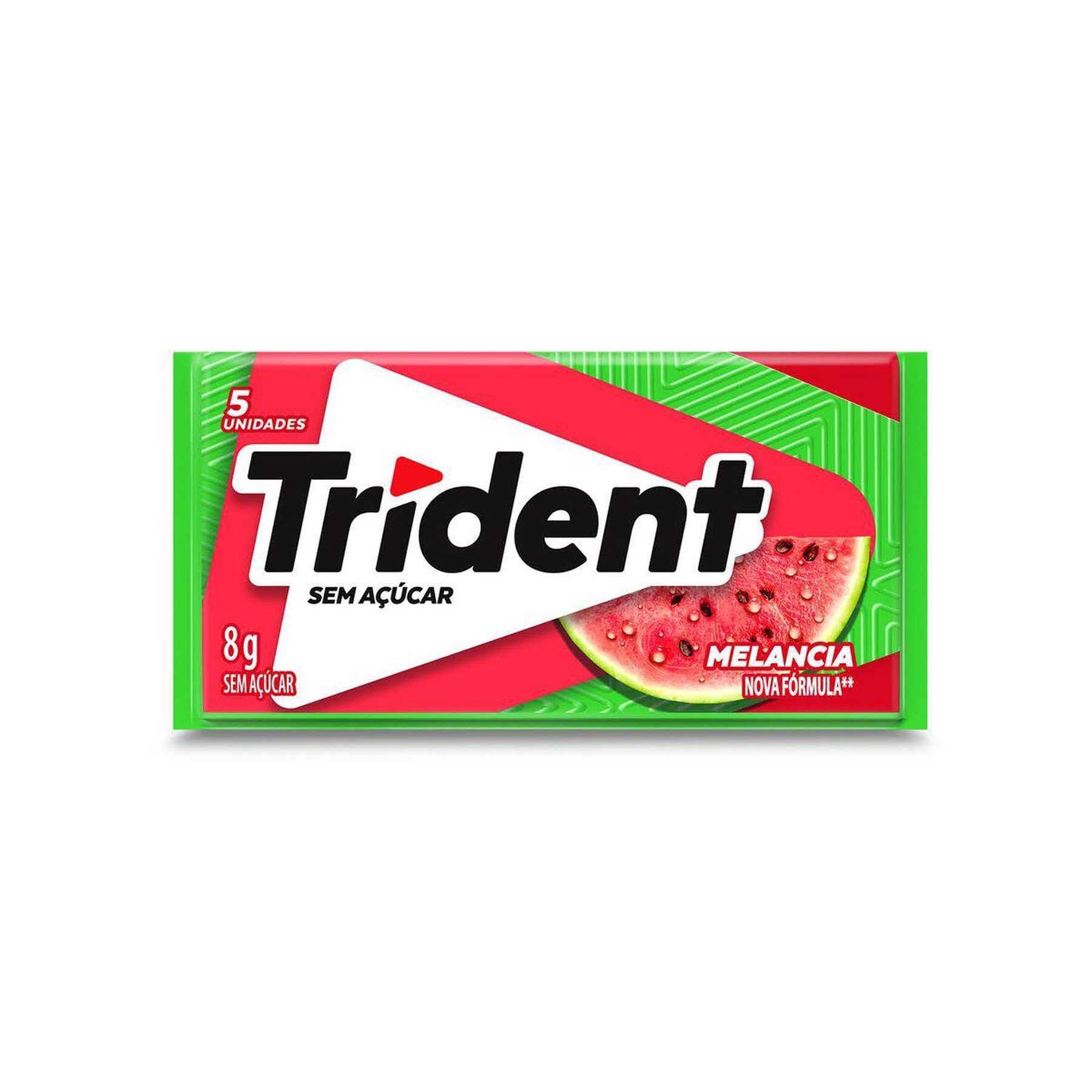 Goma de Mascar Sem A&ccedil;&uacute;car Melancia Trident Envelope 8g