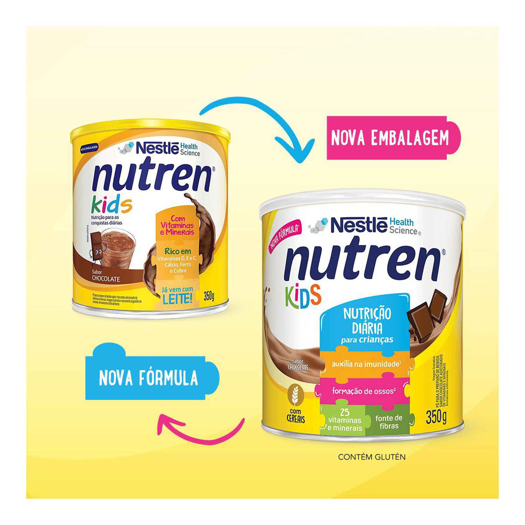 Complemento Alimentar Nutren Kids Chocolate 350g