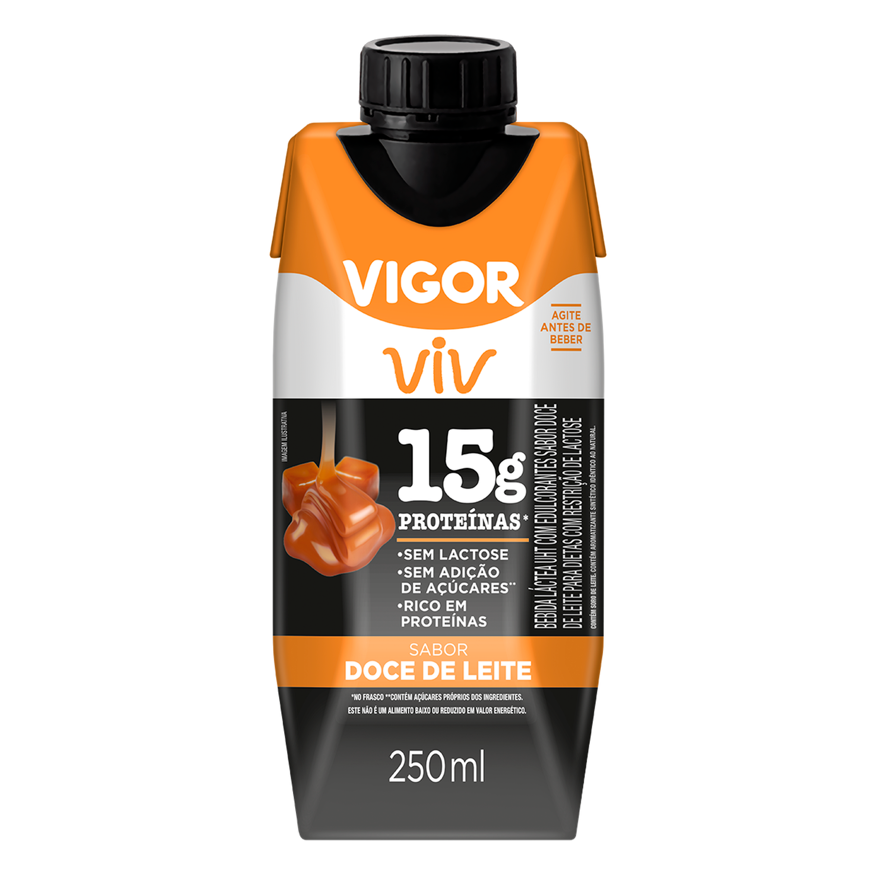 Bebida Láctea UHT Doce de Leite Viv Protein Vigor Caixa 250ml