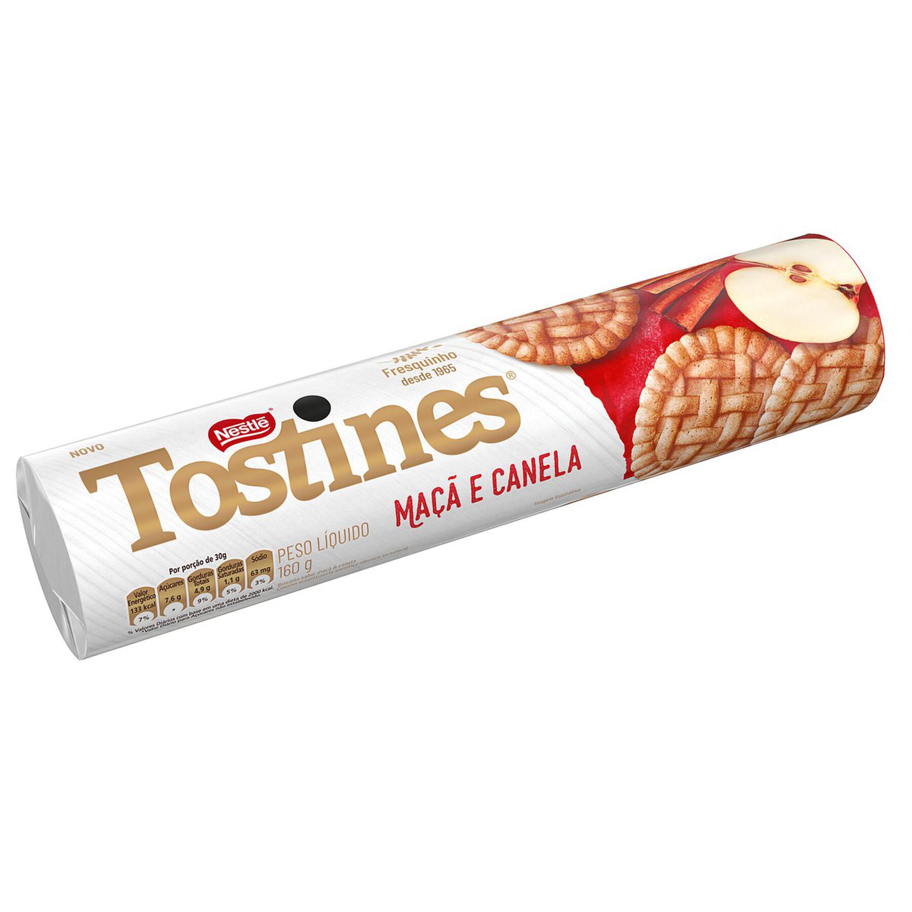 Biscoito Maçã e Canela Nestlé Tostines Pacote 160g
