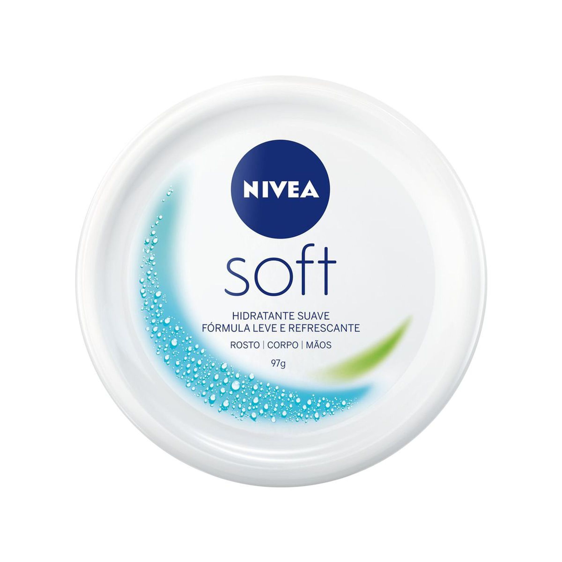 Hidratante Suave para Rosto, Corpo e M&atilde;os Nivea Soft Pote 98g&nbsp;