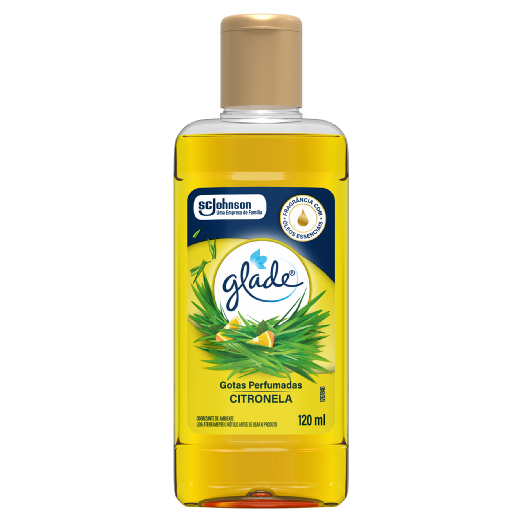Odorizador de Ambiente Citronela Gotas Perfumadas Glade Frasco 120ml