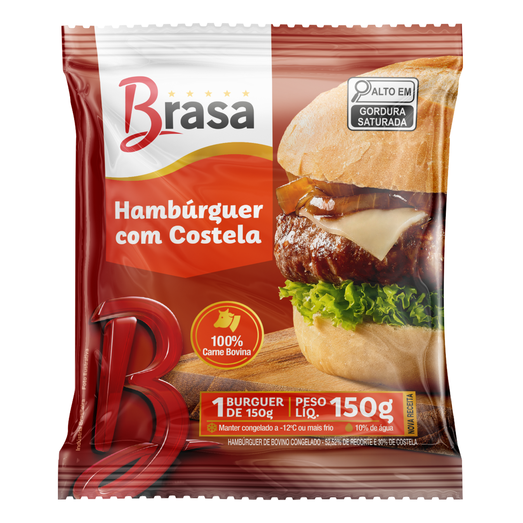 Hamb&uacute;rguer Gourmet de Costela Brasa 150g