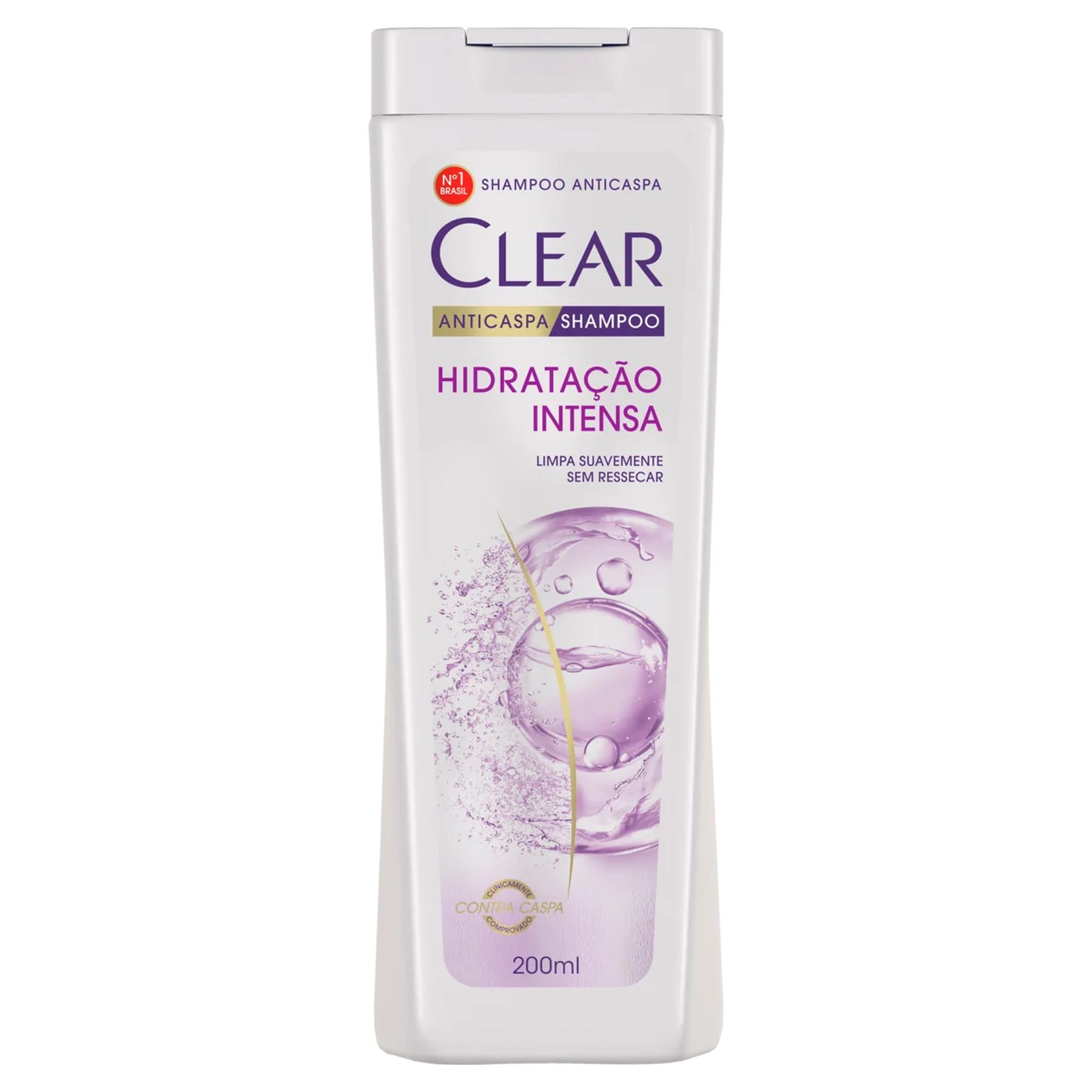 Shampoo Anticaspa Clear Women Hidrata&ccedil;&atilde;o Intensa Frasco 200ml