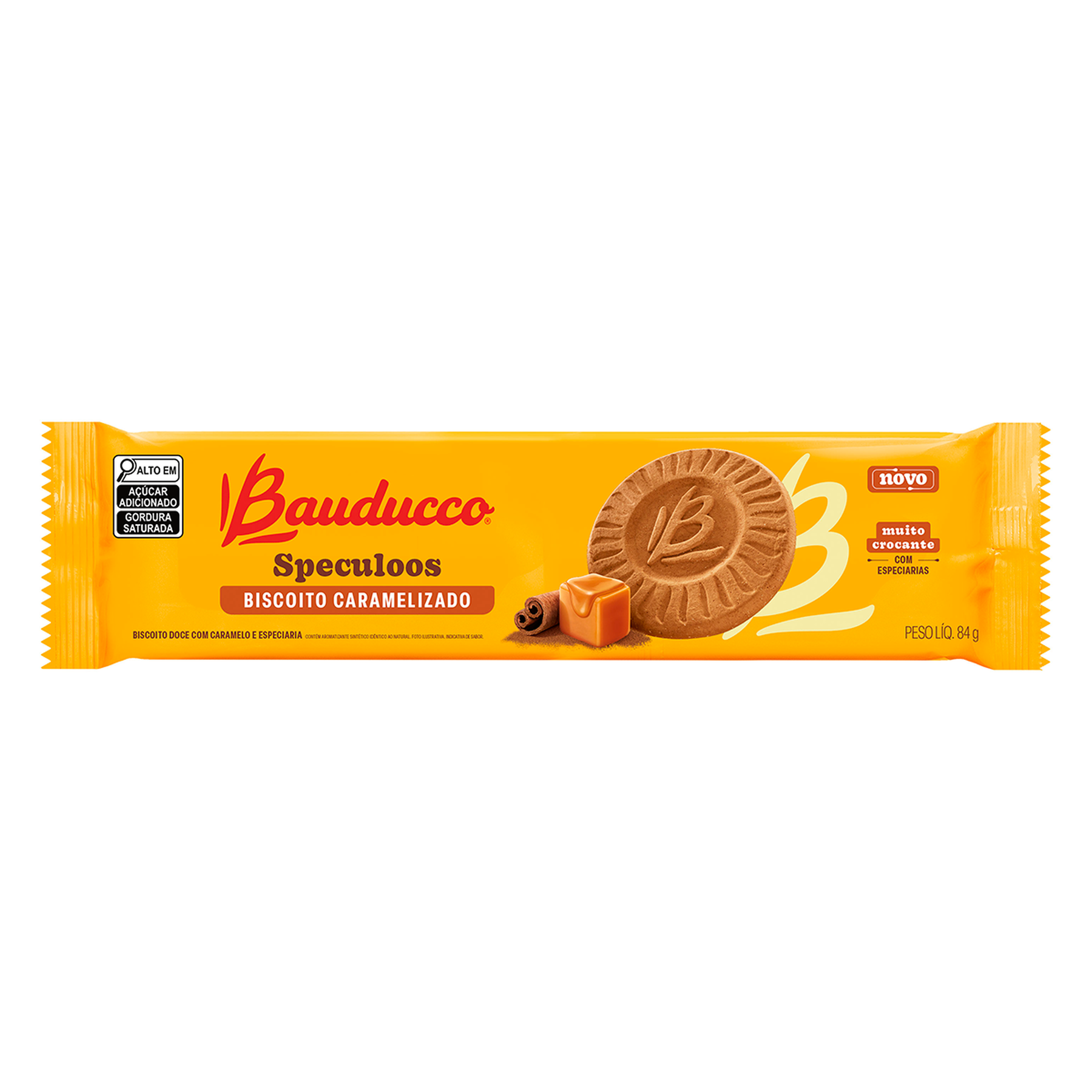 Biscoito Caramelizado Speculoos Bauducco Pacote 84g