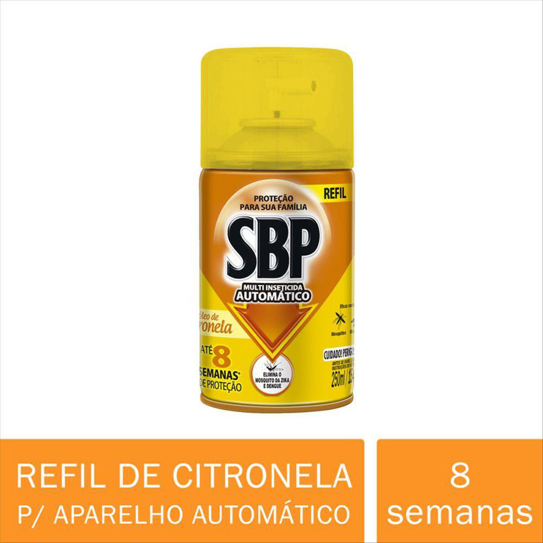 Multi-Inseticida Automático Óleo de Citronela SBP Frasco 250ml Refil