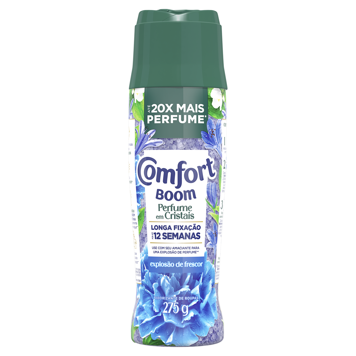 Odorizante de Roupas Explos&atilde;o de Frescor Perfume em Cristais Comfort Boom Frasco 275g