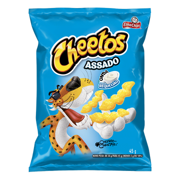 Salgadinho de Milho Onda Requeijão Cheetos Elma Chips Pacote 45g