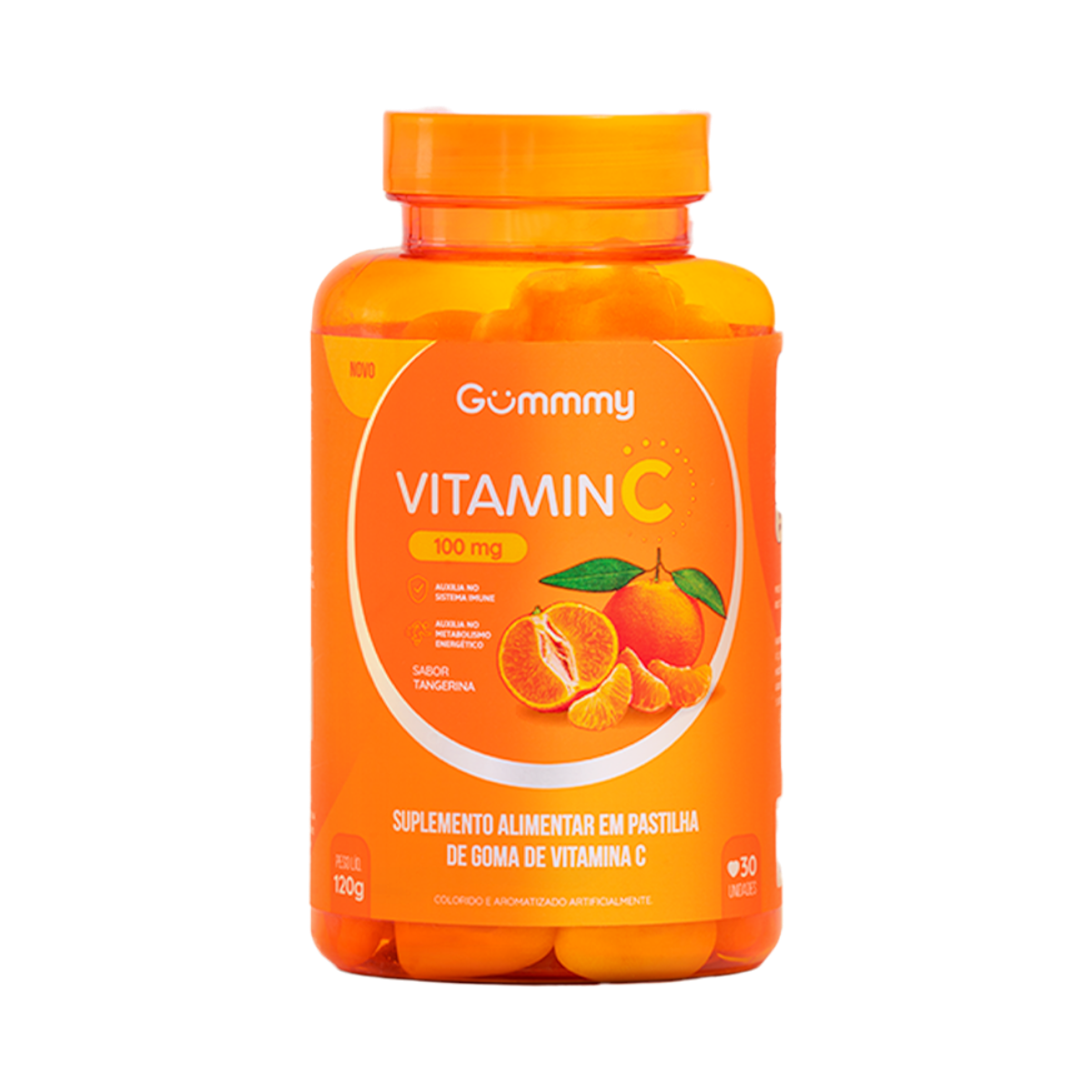 Suplemento Alimentar em Pastilhas de Goma Vitamin C Gummy Frasco 120g