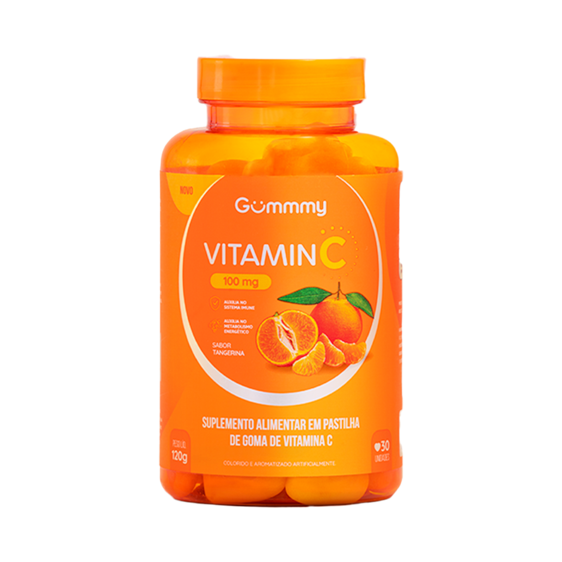 Suplemento Alimentar em Pastilhas de Goma Vitamin C Gummy Frasco 120g