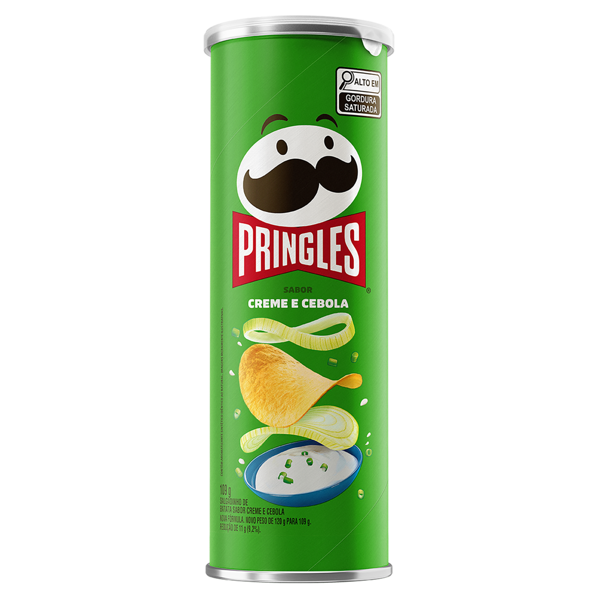 Salgadinho de Batata Creme e Cebola Pringles Tubo 109g