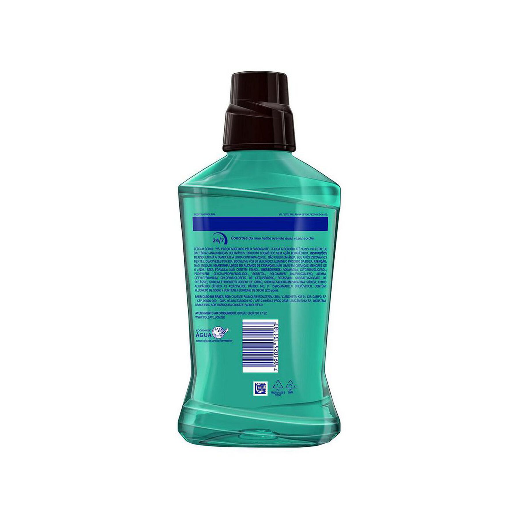 Enxaguante Bucal Zero &Aacute;lcool Fresh Mint Plax Colgate Frasco Leve 500ml Pague 350ml&nbsp;&nbsp;