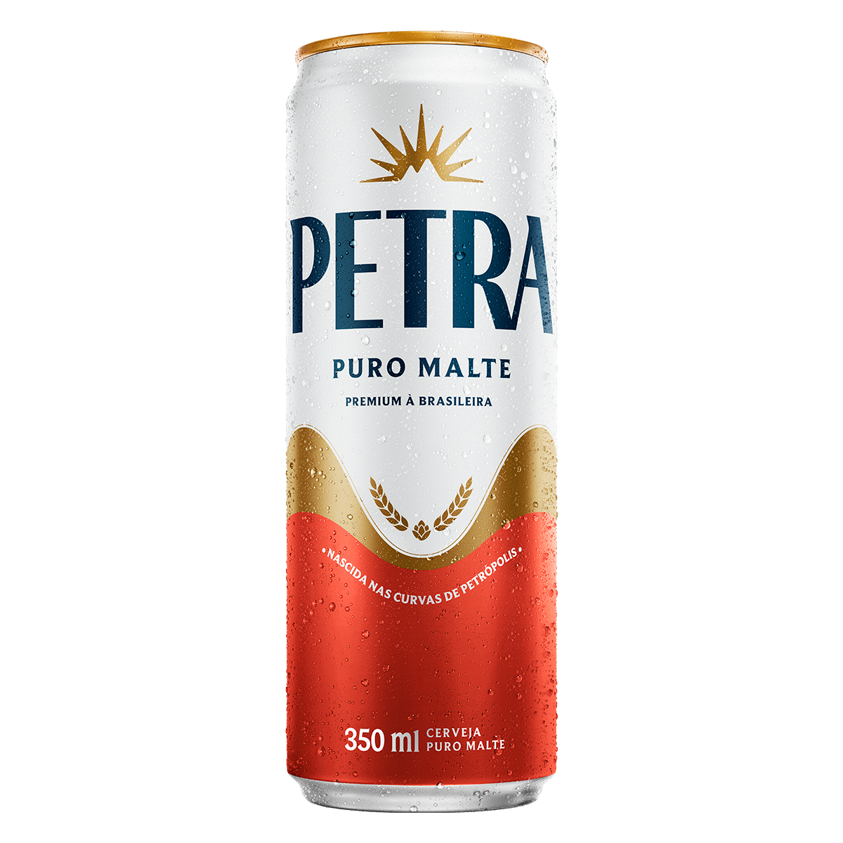 Cerveja American Lager Puro Malte Petra Origem Lata 350ml&nbsp;