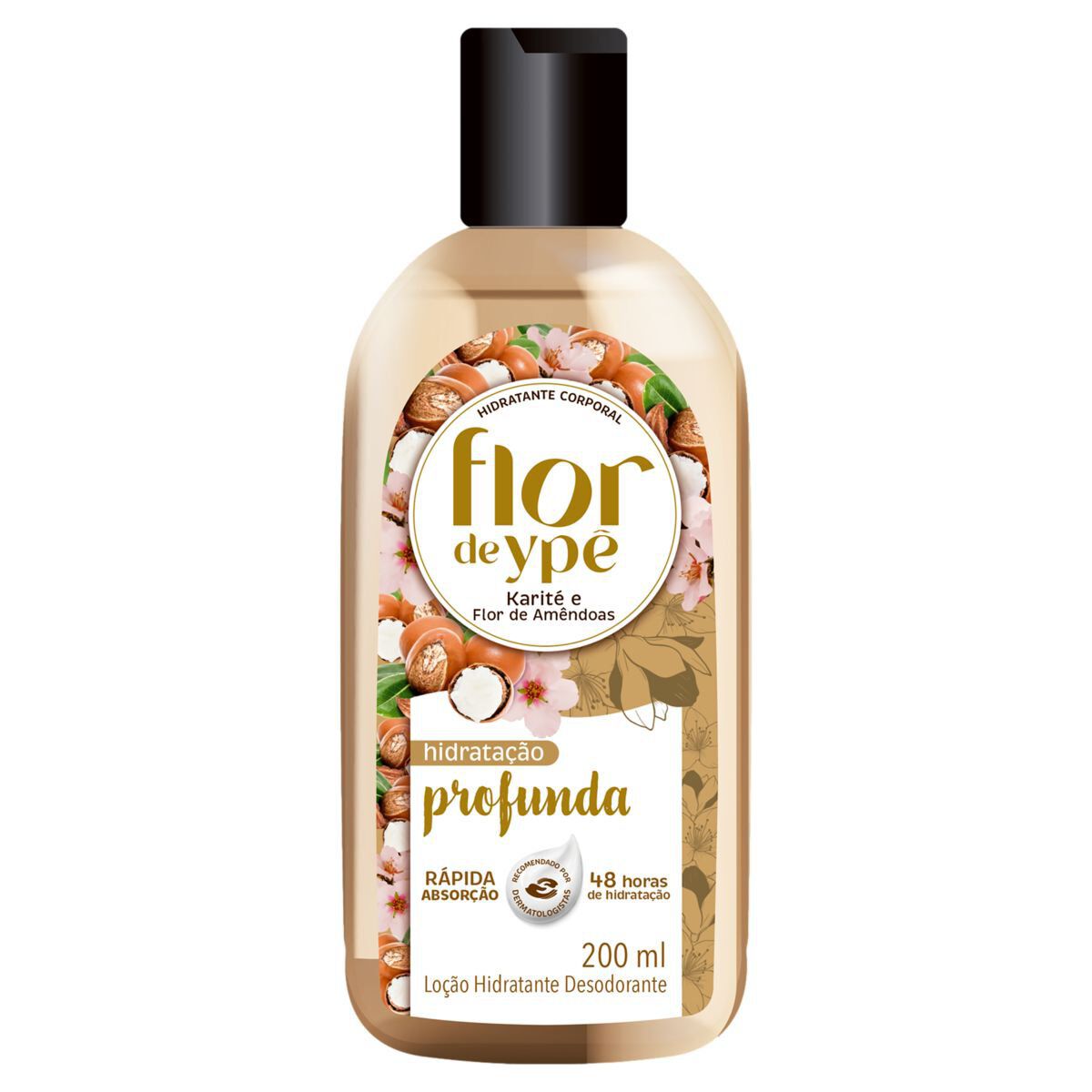 Hidratante Lo&ccedil;&atilde;o Desodorante Karit&eacute; e Flor de Am&ecirc;ndoas Flor de Yp&ecirc; Frasco 200ml