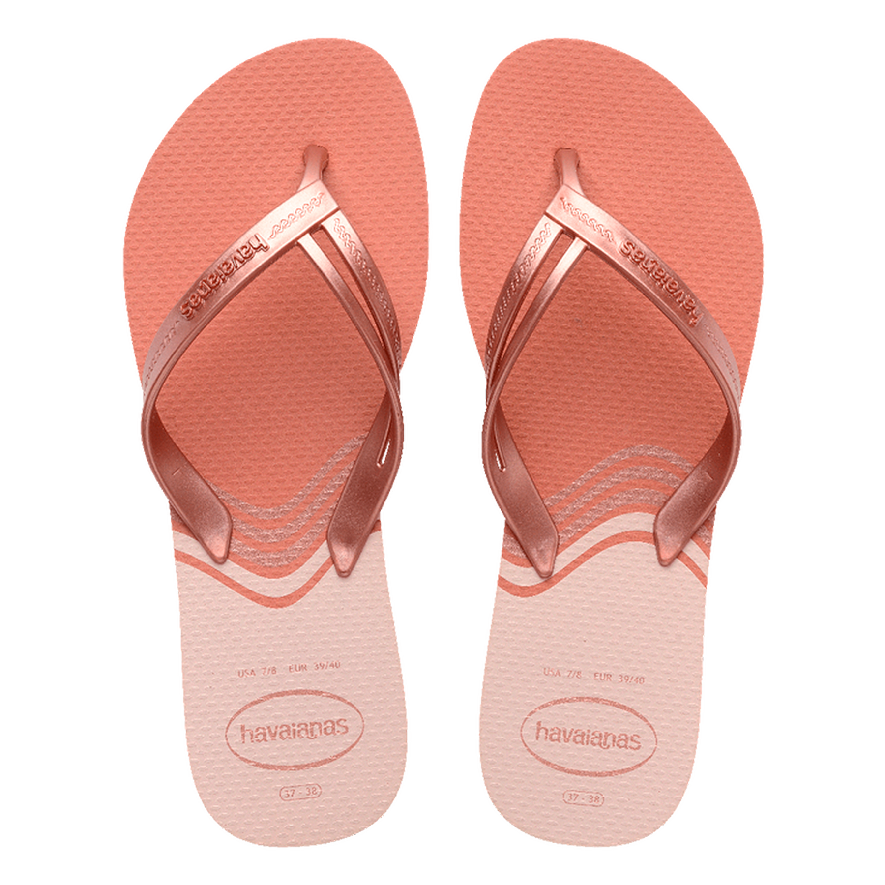 Sand&aacute;lia Elegance Print Rosa Clay Havaianas 37/38