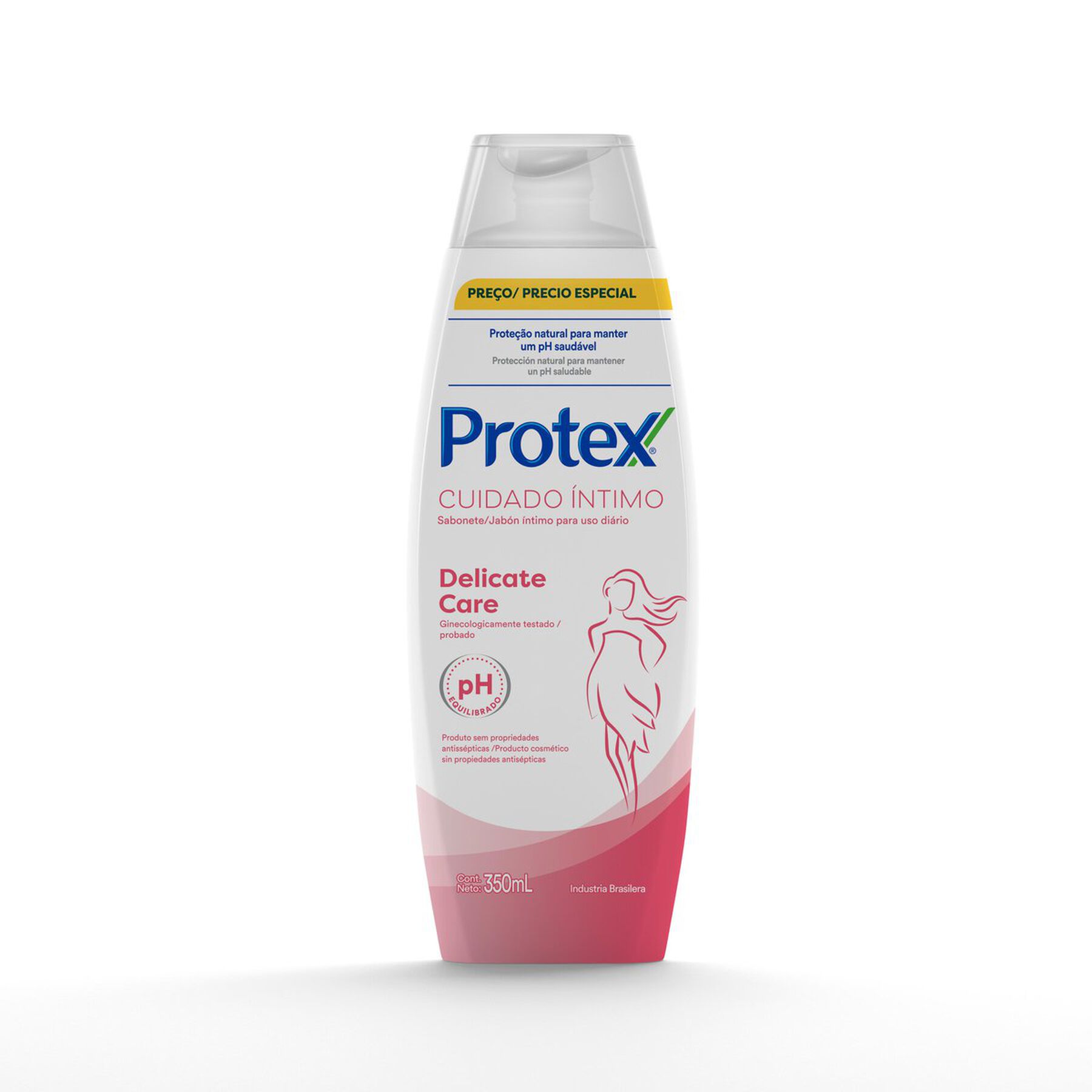 Sabonete Líquido Íntimo Delicate Care Cuidado Íntimo Protex Frasco 350ml