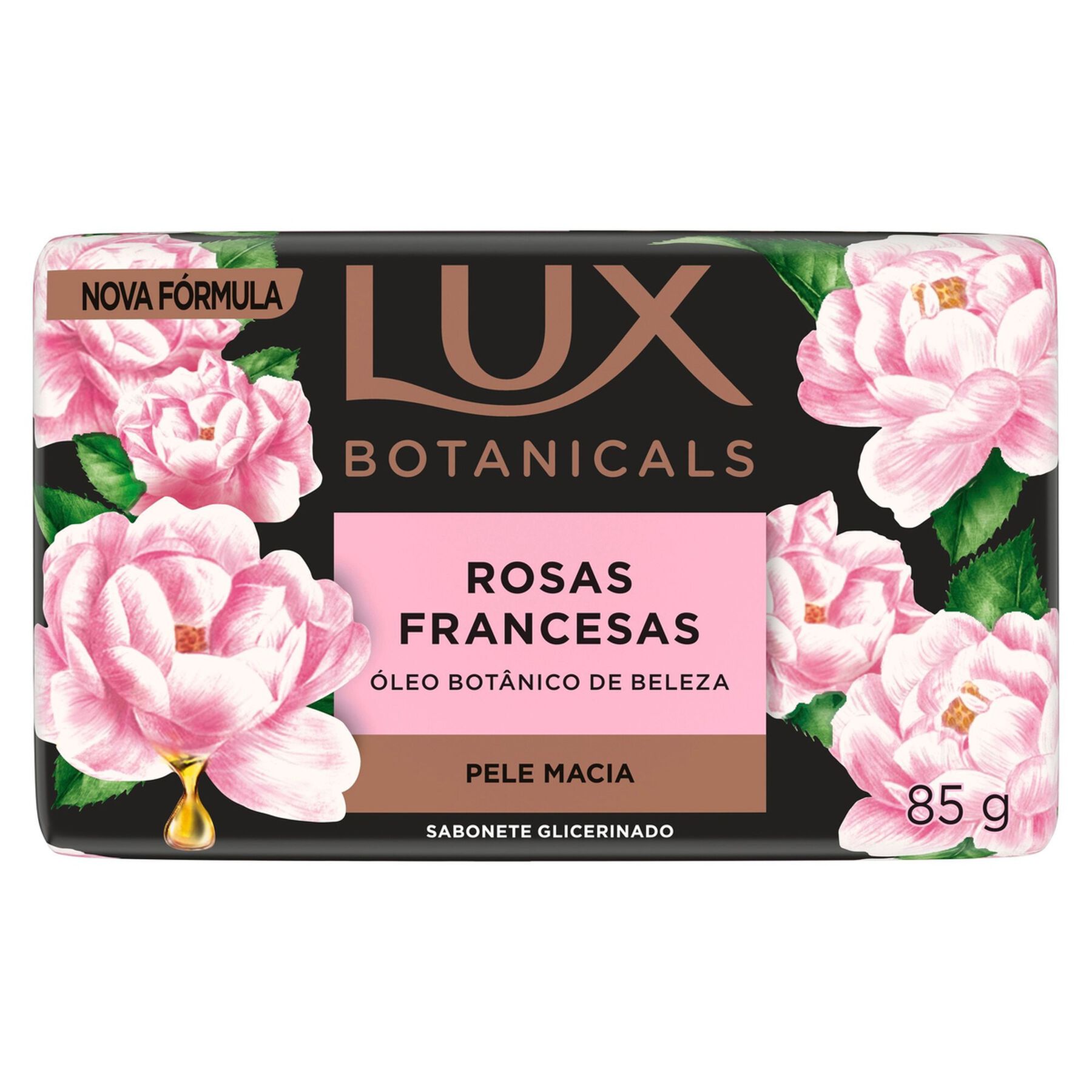 Sabonete em Barra Glicerinado Rosas Francesas Lux Botanicals Envolt&oacute;rio 85g&nbsp;