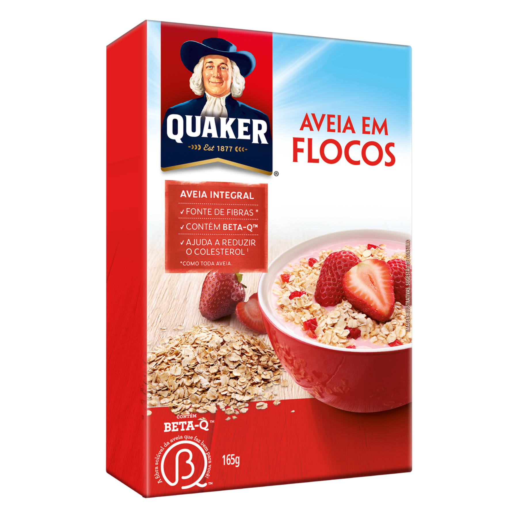 Aveia em Flocos Quaker Caixa 165g