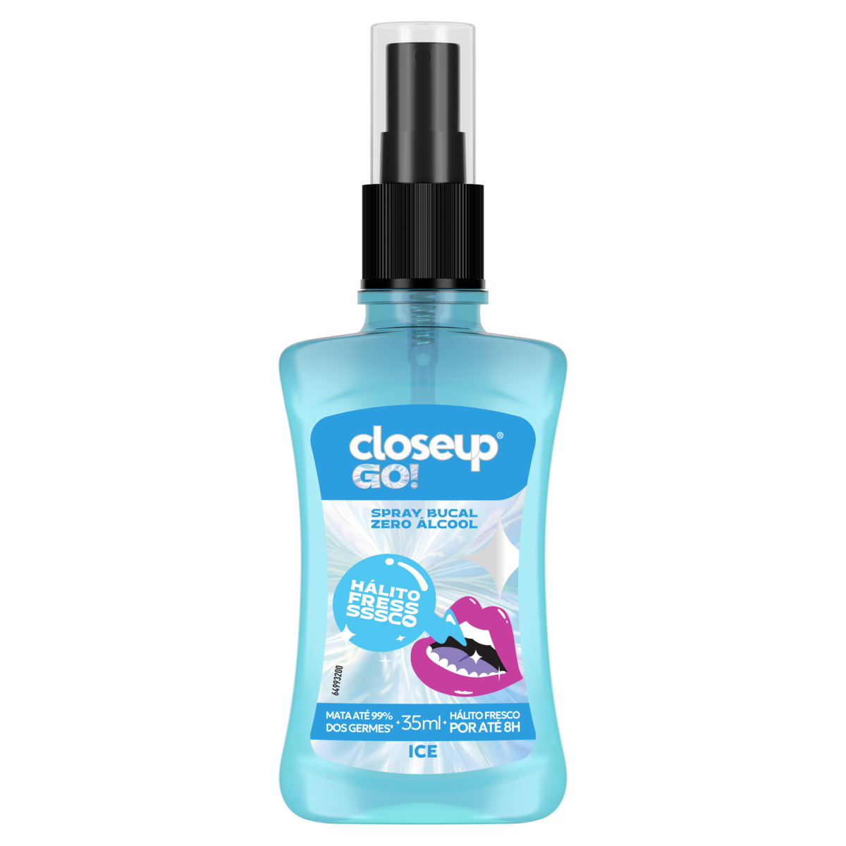 Enxaguante Bucal Ice Zero &Aacute;lcool Closeup Go! Frasco 35ml Spray