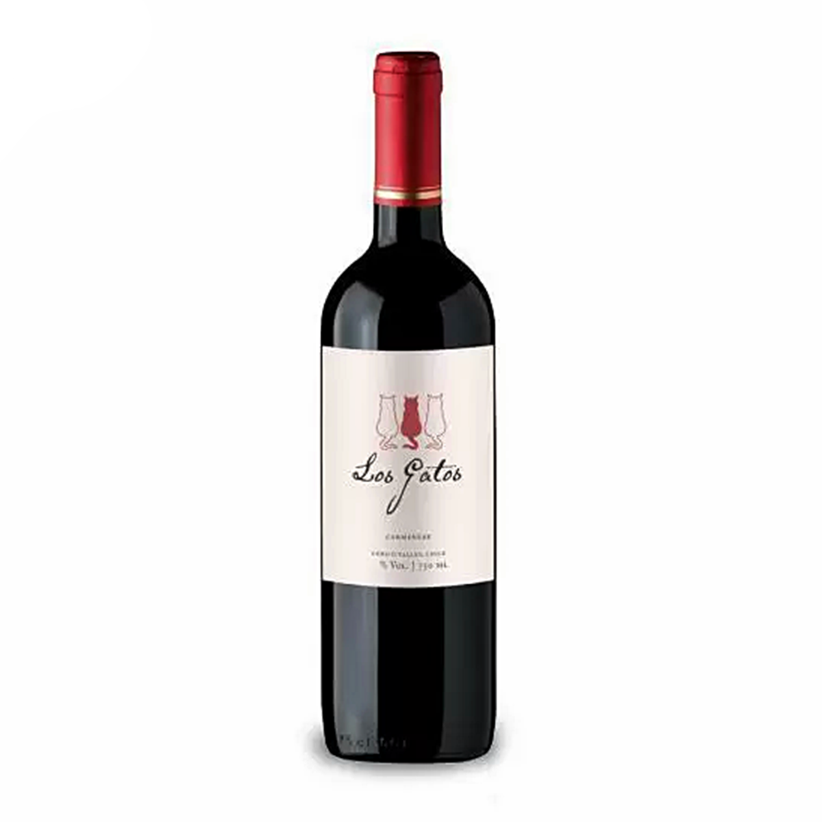 Vinho Tinto Carm&eacute;n&egrave;re Los Gatos Garrafa 750ml&nbsp;