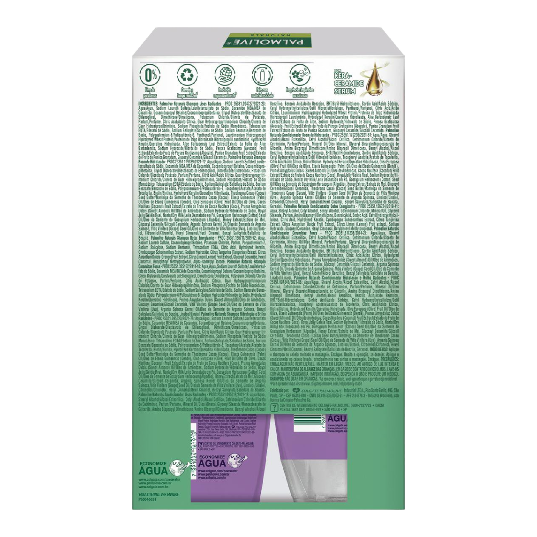 Kit Shampoo + Condicionador Palmolive Naturals Lisos Radiantes 350ml Cada