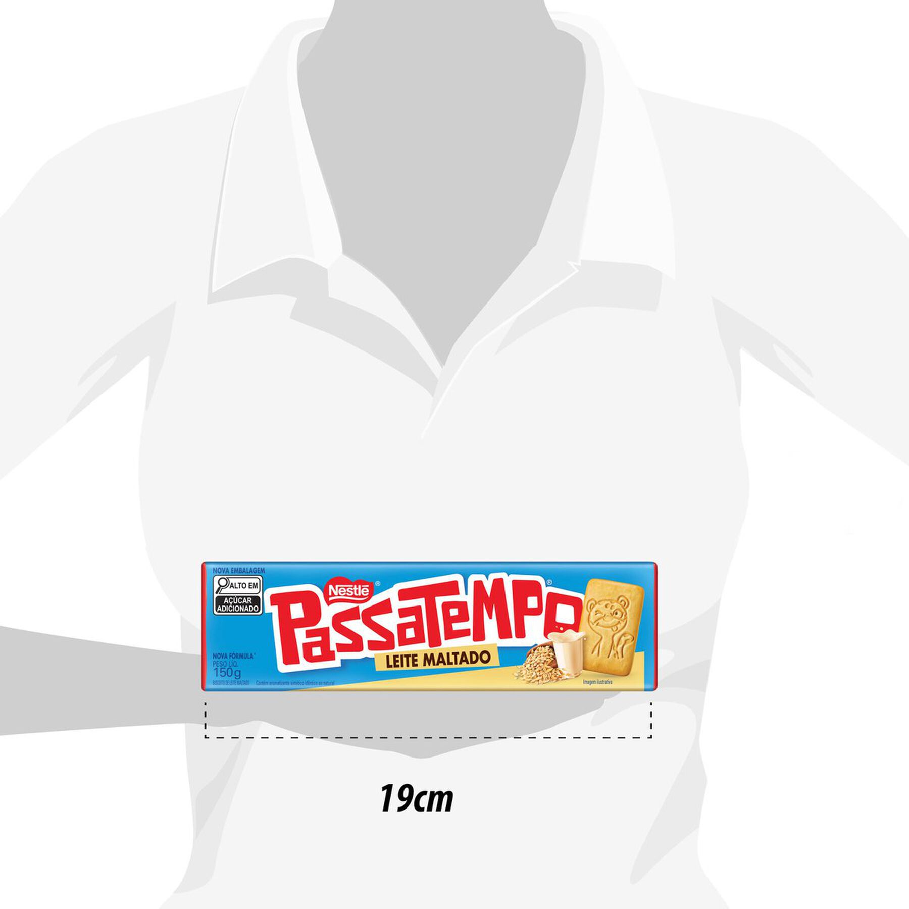 Biscoito Leite Maltado Passatempo Nestlé 150g