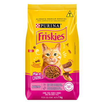 Ração para Gatos Friskies Mix Carne 1kg