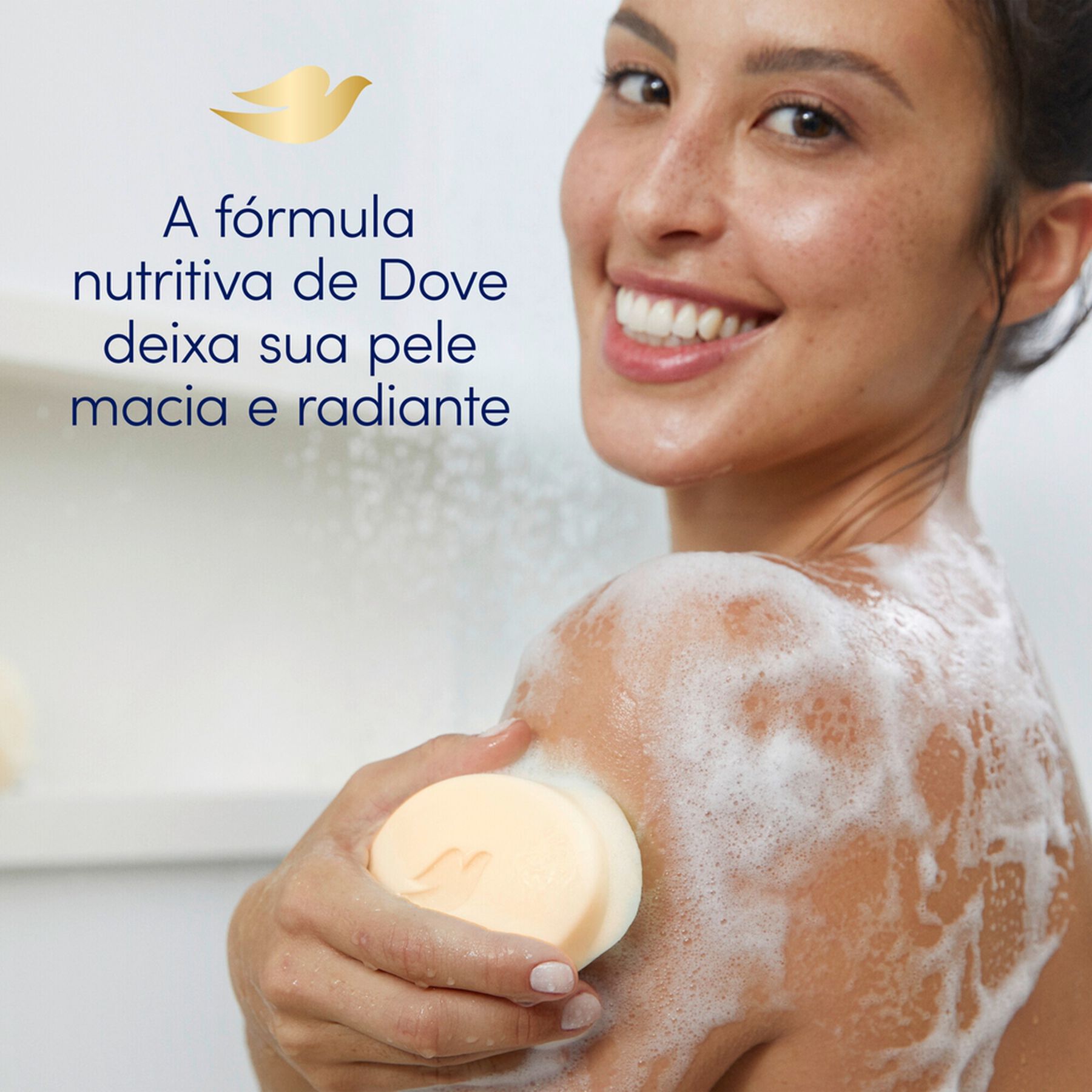 Sabonete em Barra Óleo de Karité e Baunilha Dove Delicious Care Caixa 90g