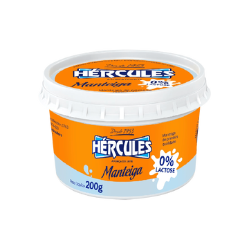 Manteiga Hércules Com Sal Zero Lactose 200g