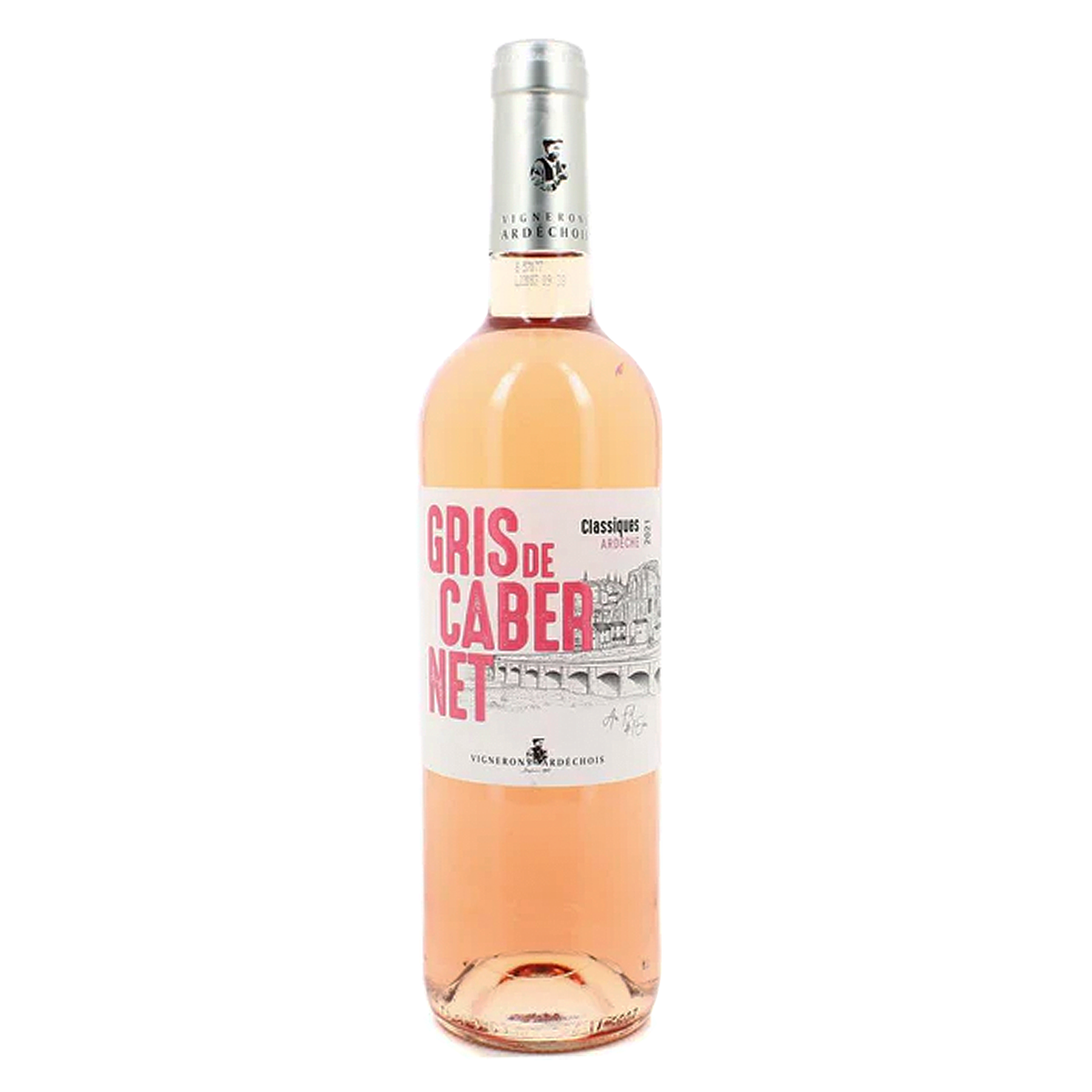 Vinho Ros&eacute; Gris de Cabernet Classiques Ardeche Garrafa 750ml