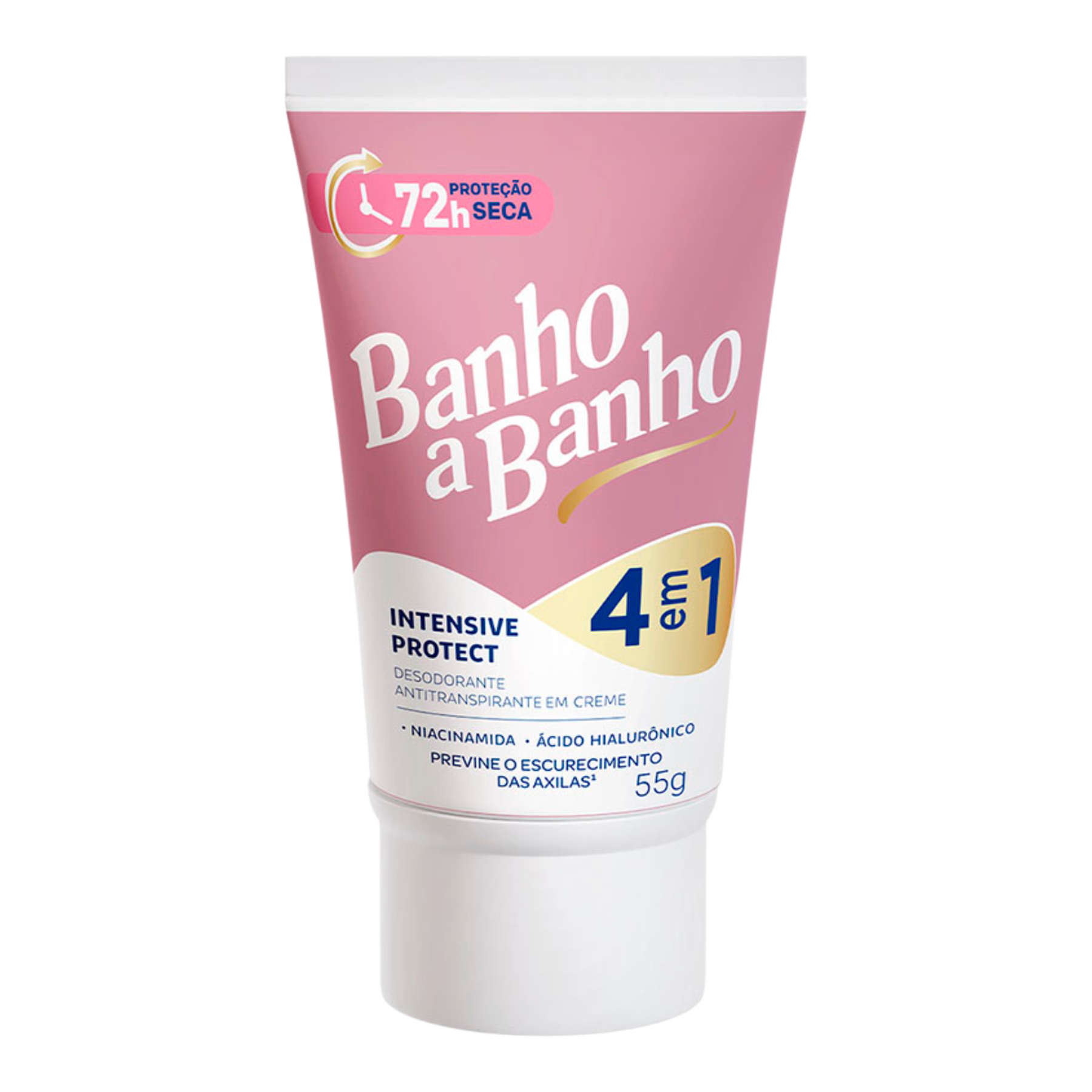 Antitranspirante em Creme Intensive Protect 4 em 1 Banho a Banho Bisnaga 55g